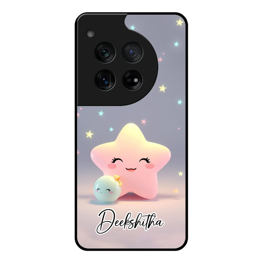 Pink Star Glossy Metal Case Cover For OnePlus - ShopOnCliQ