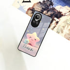 Pink Star Glossy Metal Case Cover For Oppo - ShopOnCliQ