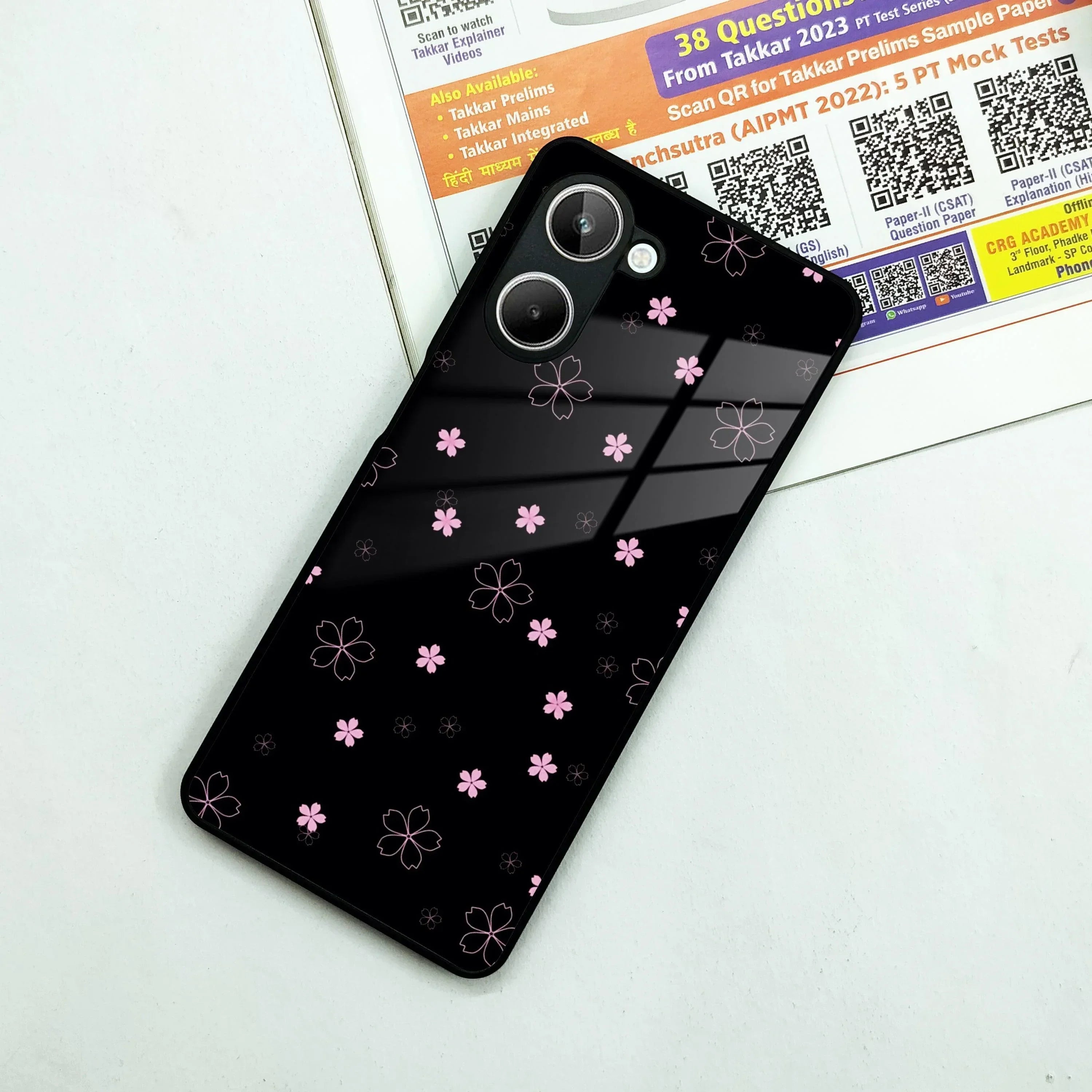 Floral Night Glass Case Cover For Realme/Narzo - ShopOnCliQ