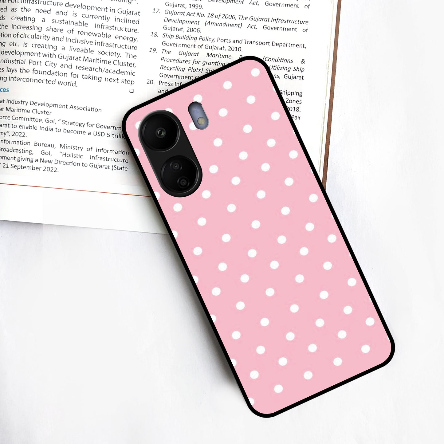 Pollaka Dot Glossy Metal Case Cover For Redmi ShopOnCliQ