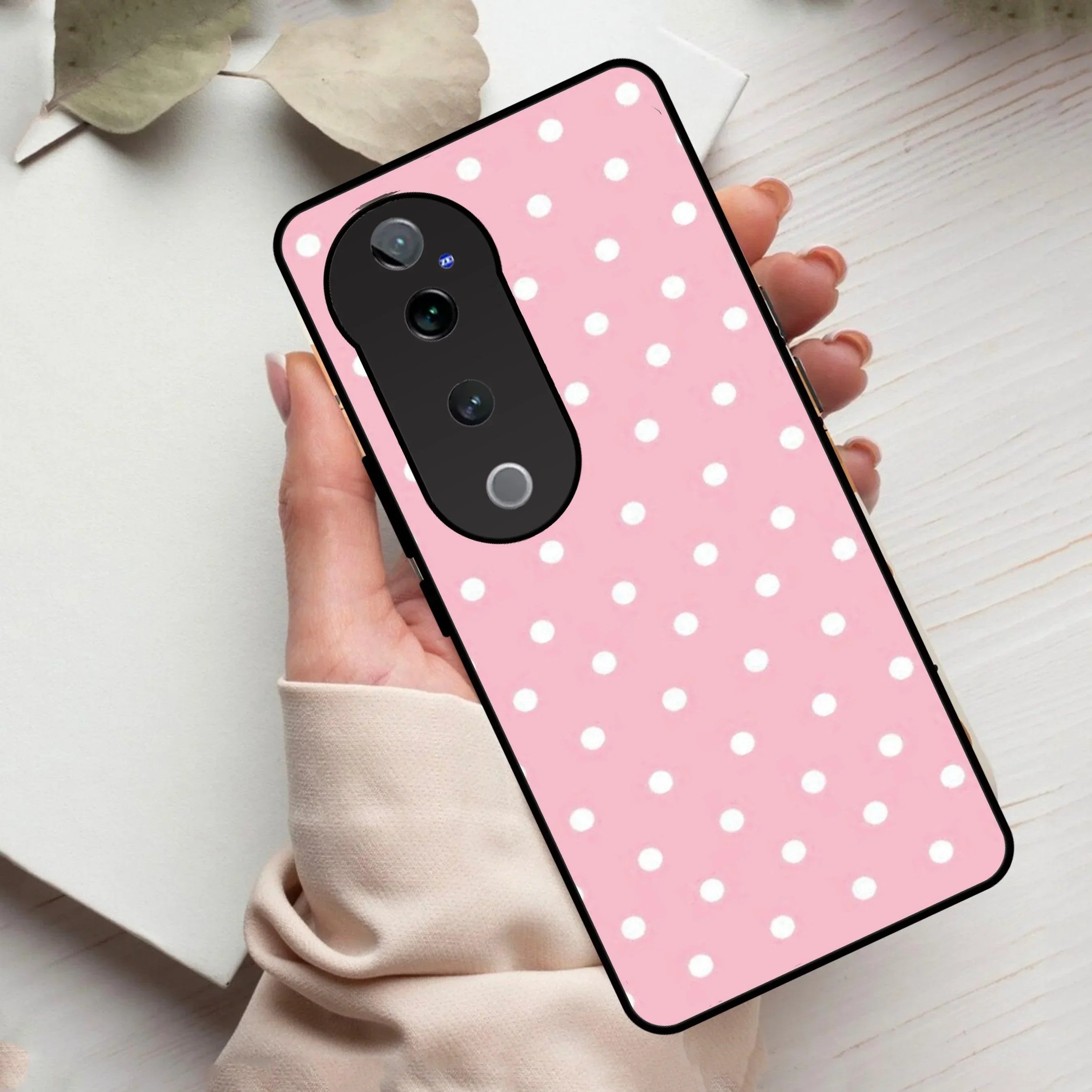 Pollaka Dot Glossy Metal Case Cover For Vivo - ShopOnCliQ