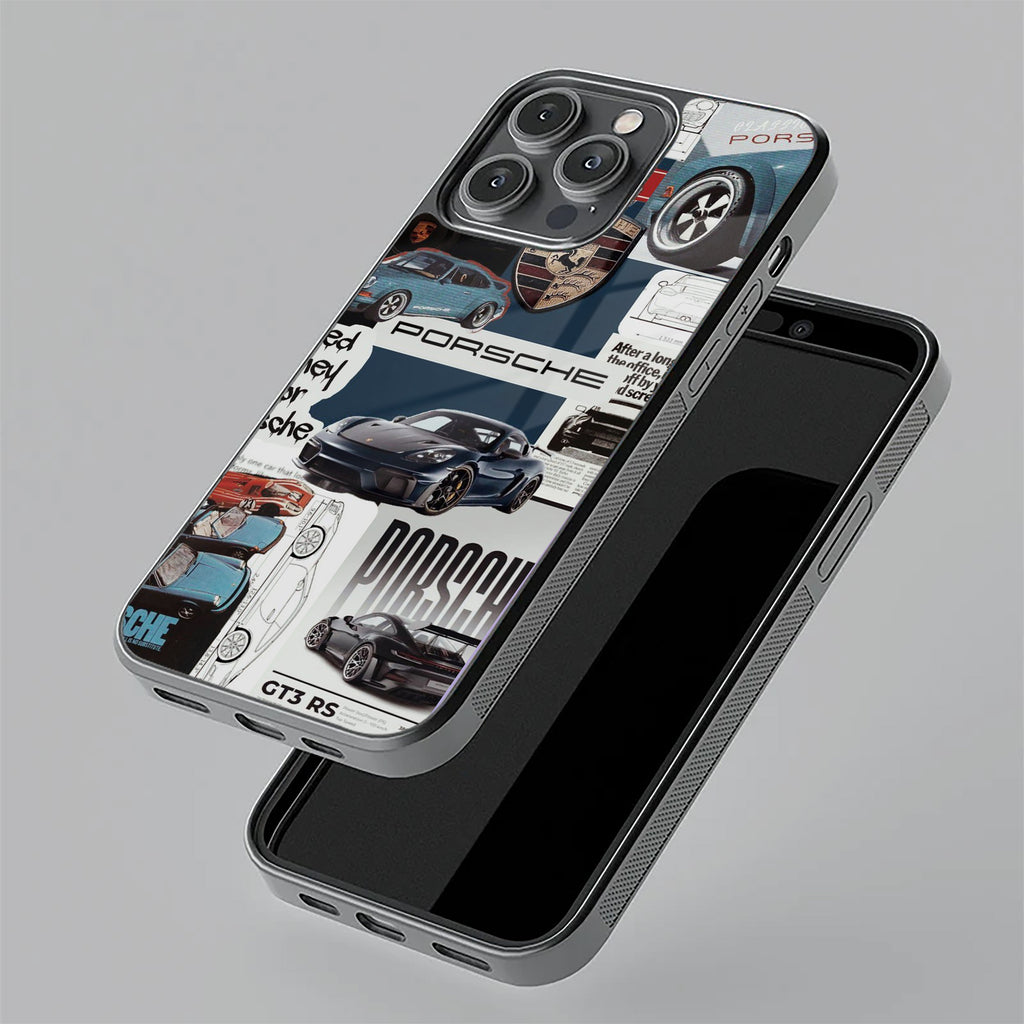 Porsche Group Art Glass Case Cover For Samsung - ShopOnCliQ