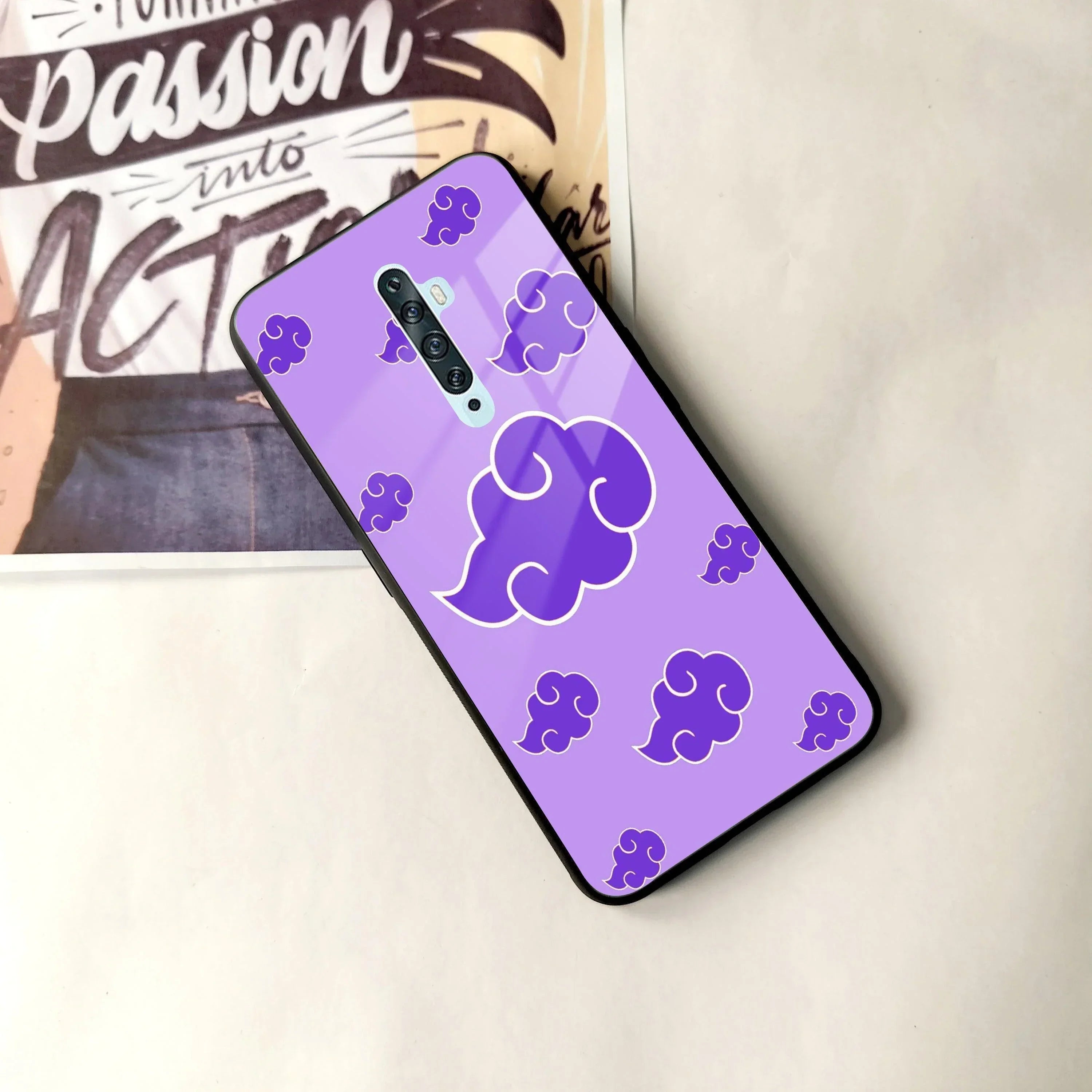 Purple Cloud Mobile Glass Phone Case Cover For Oppo - ShopOnCliQ