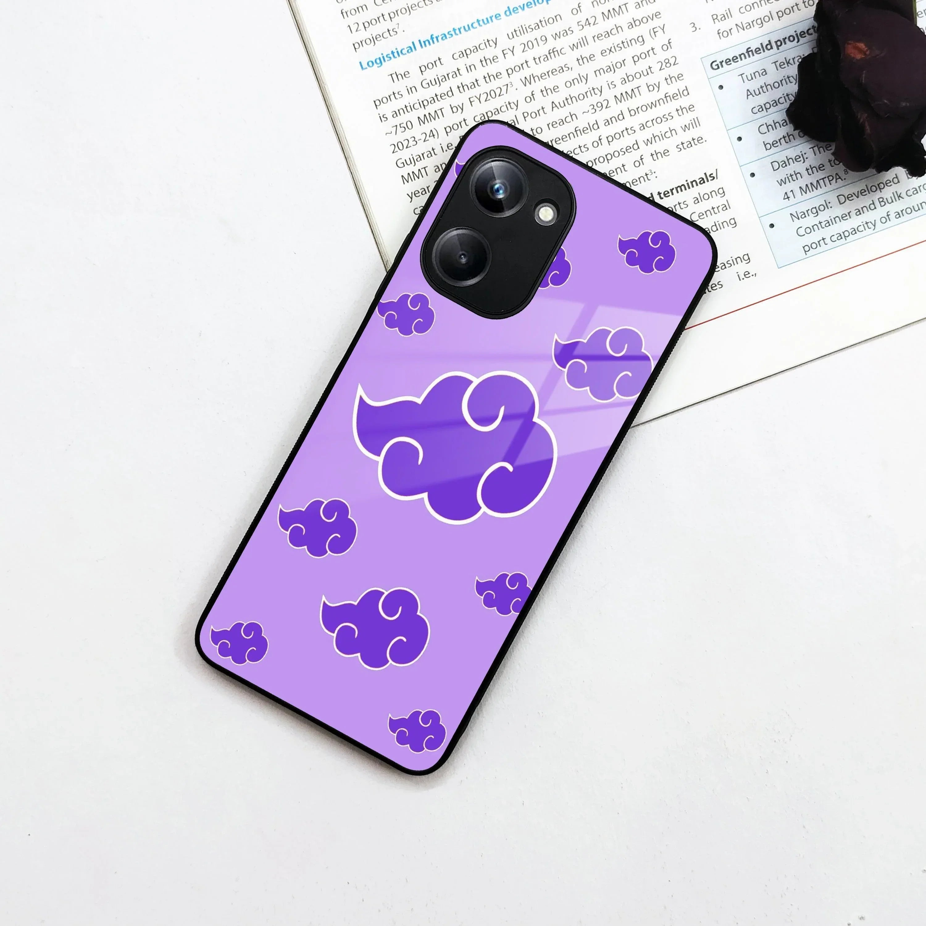 Purple Cloud Mobile Glass Phone Case Cover For Realme/Narzo - ShopOnCliQ