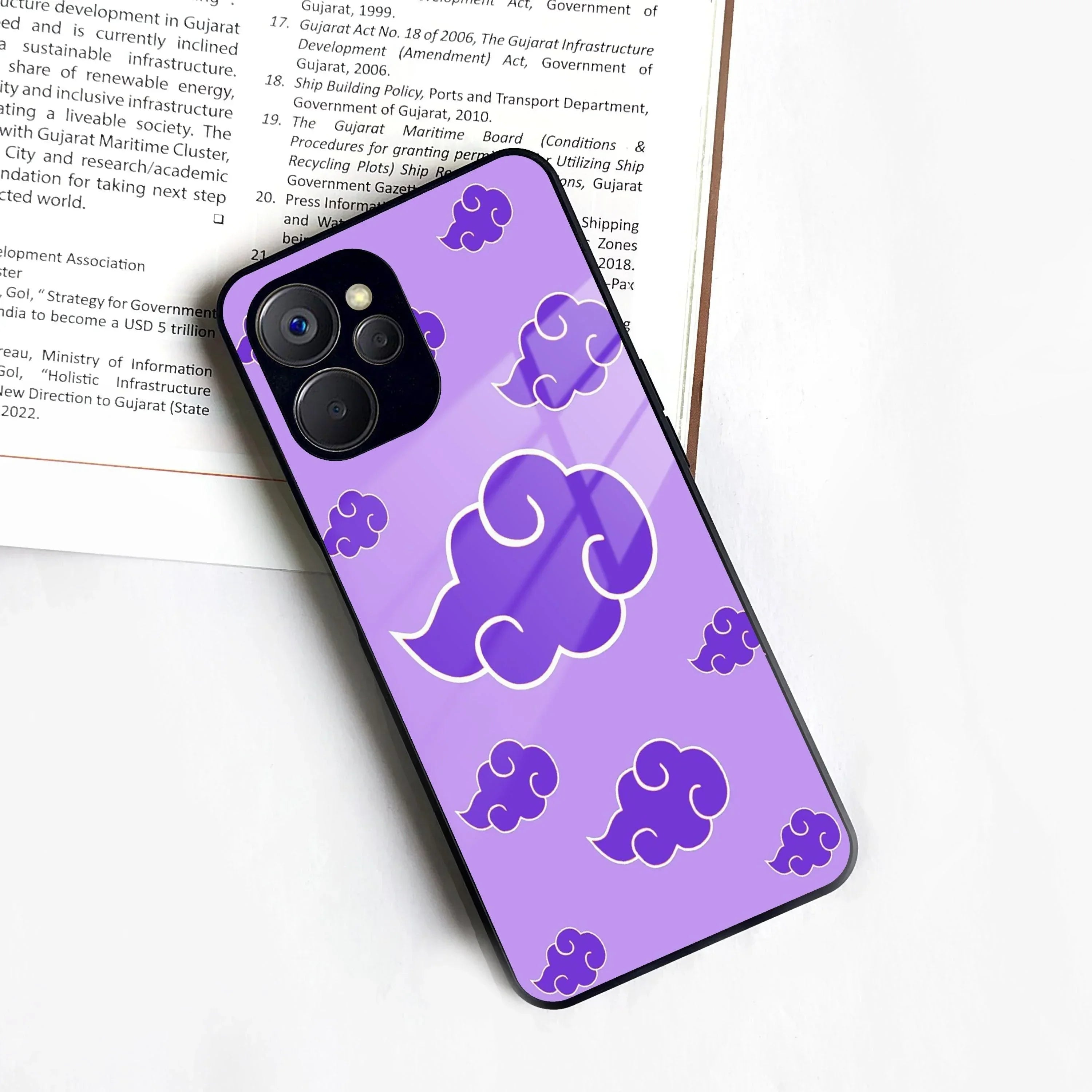Purple Cloud Mobile Glass Phone Case Cover For Realme/Narzo - ShopOnCliQ