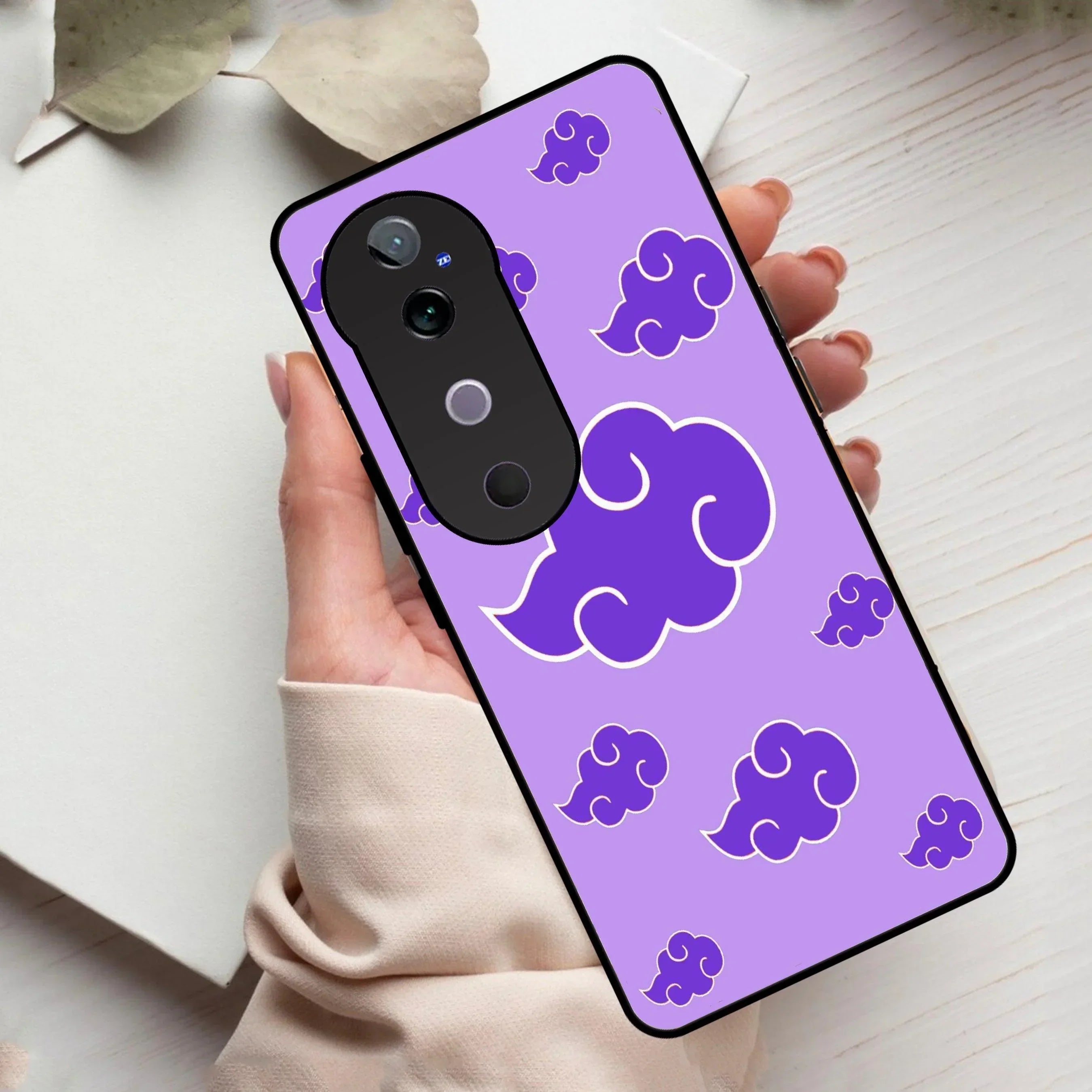 Purple Cloud Mobile Glass Phone Case For Vivo - ShopOnCliQ