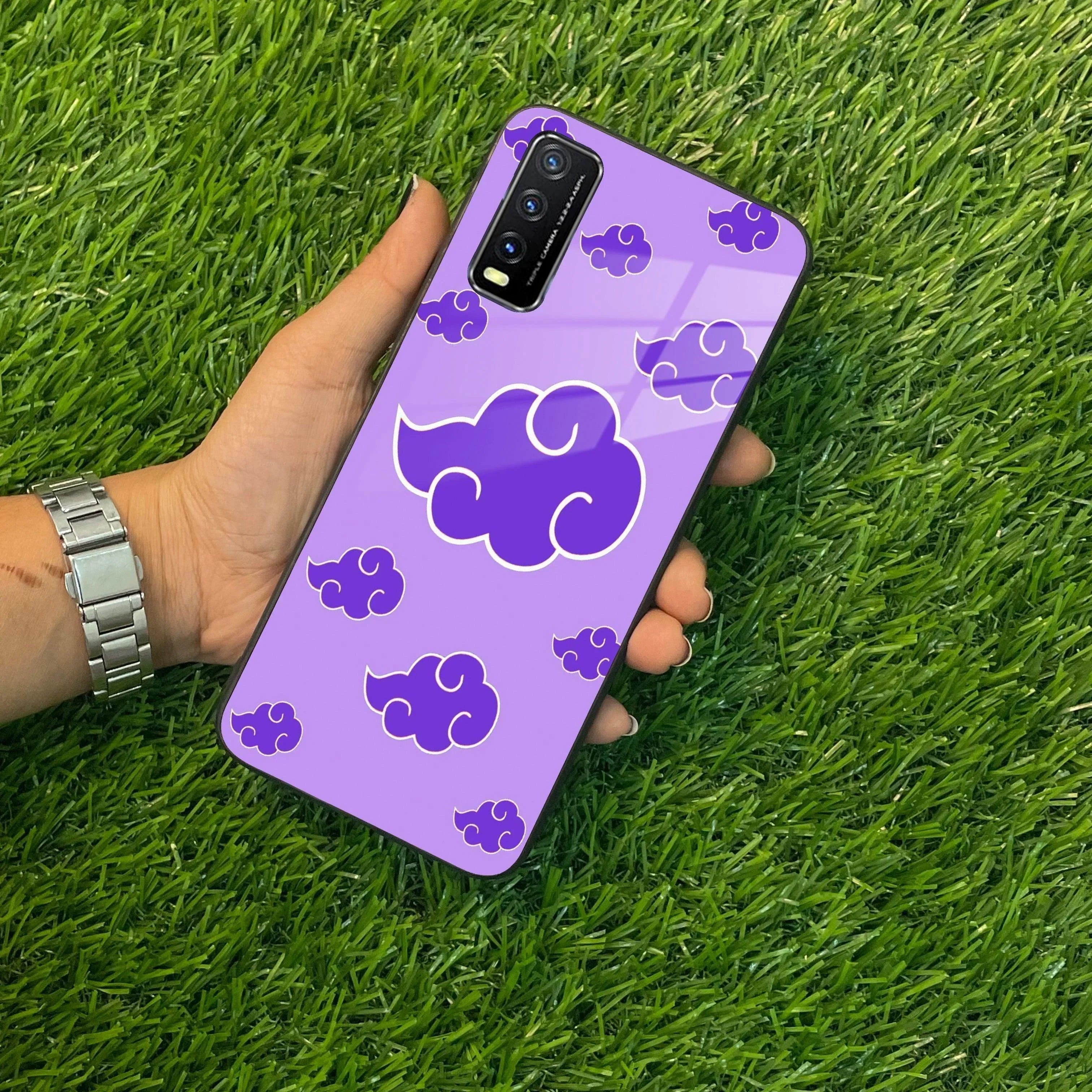 Purple Cloud Mobile Glass Phone Case For Vivo - ShopOnCliQ