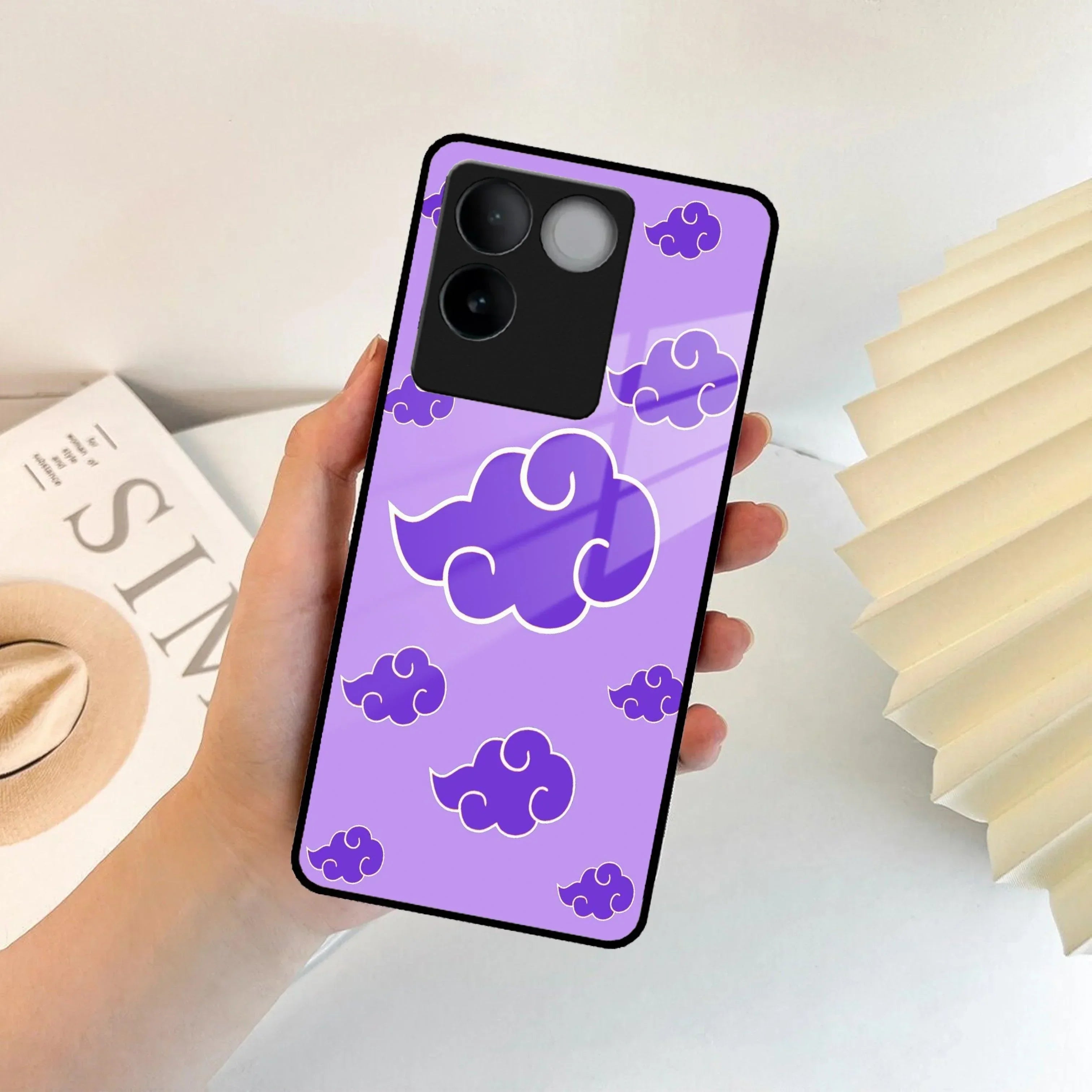 Purple Cloud Mobile Glass Phone Case For Vivo - ShopOnCliQ