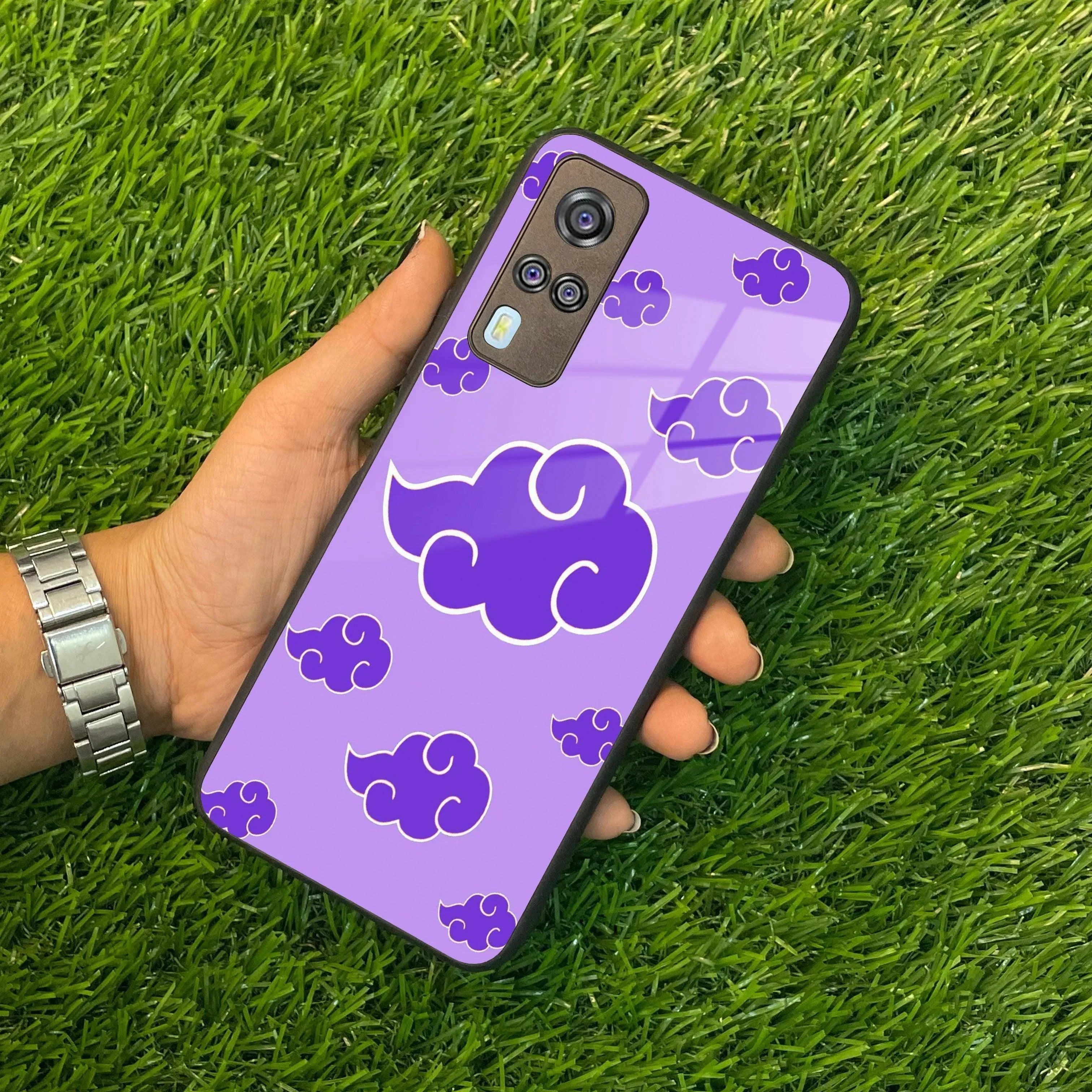 Purple Cloud Mobile Glass Phone Case For Vivo - ShopOnCliQ