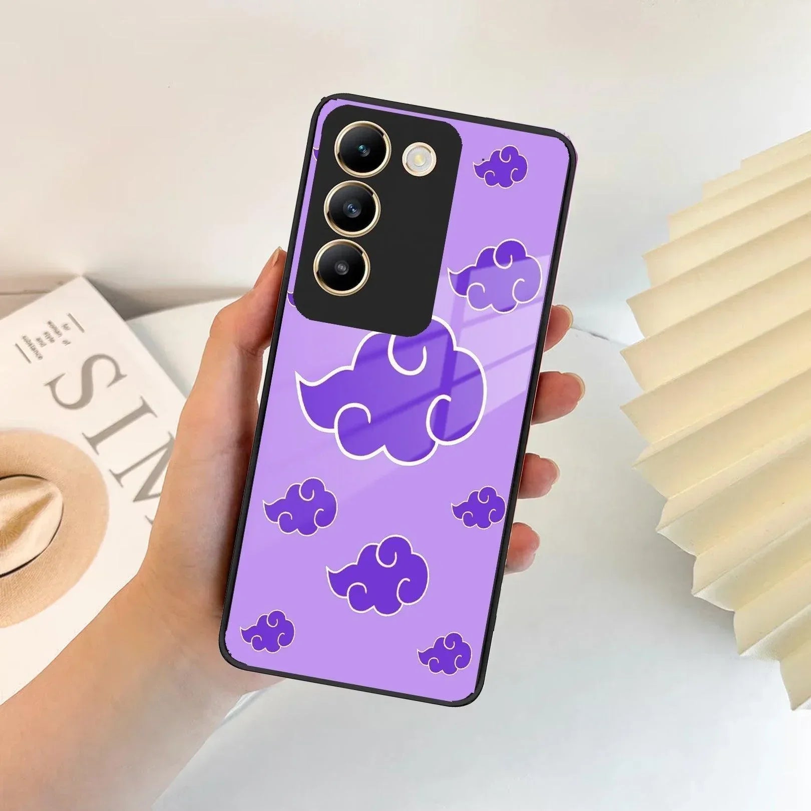 Purple Cloud Mobile Glass Phone Case For Vivo - ShopOnCliQ