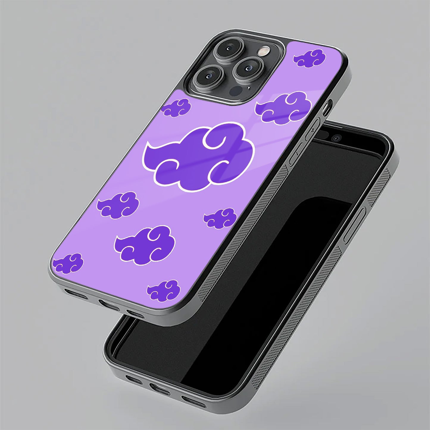 Purple Cloud Mobile Glass Phone Case Cover For Oppo