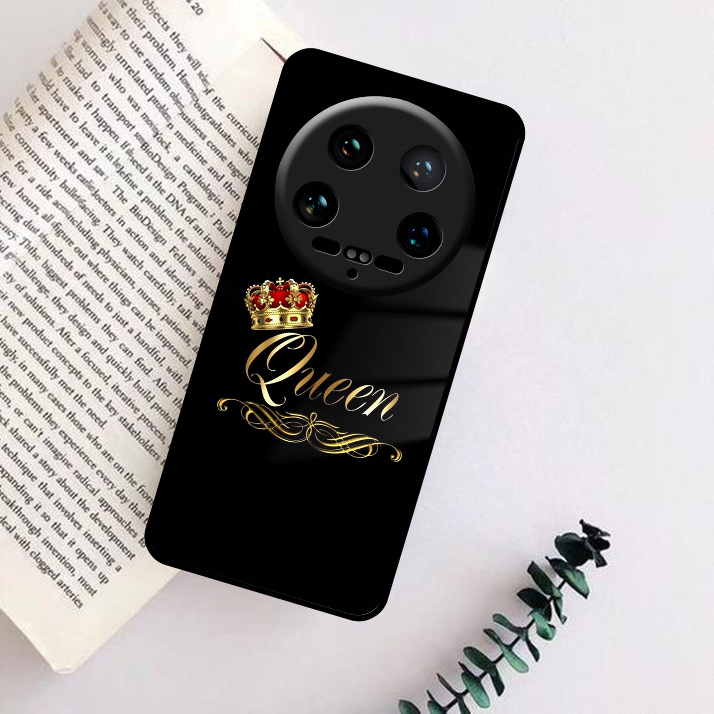 Cute Queen With Crown Glass Case For Redmi/Xiaomi