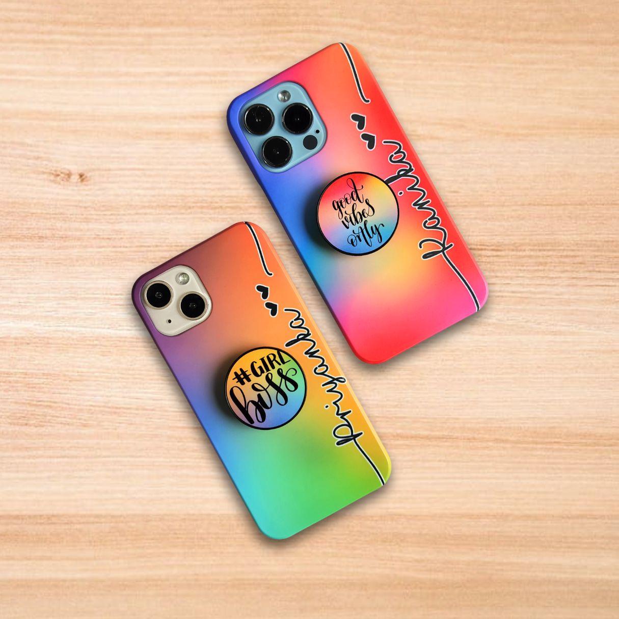 Rainbow Design Hard Matte Phone Case Cover ShopOnCliQ