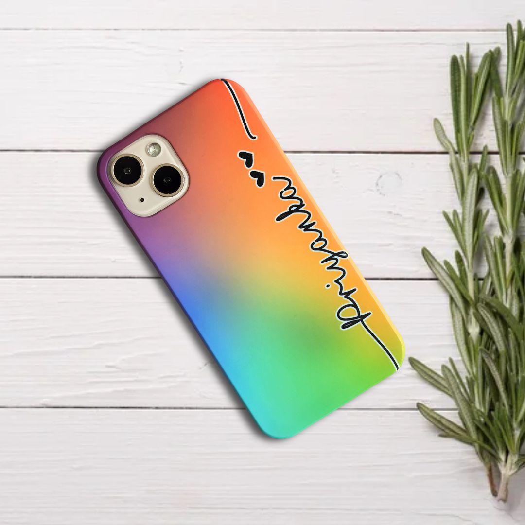 Rainbow Design Hard Matte Phone Case Cover ShopOnCliQ