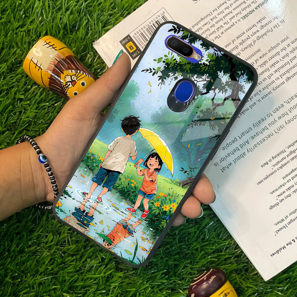 Raindrop Moments Glass Case Cover For Oppo - ShopOnCliQ