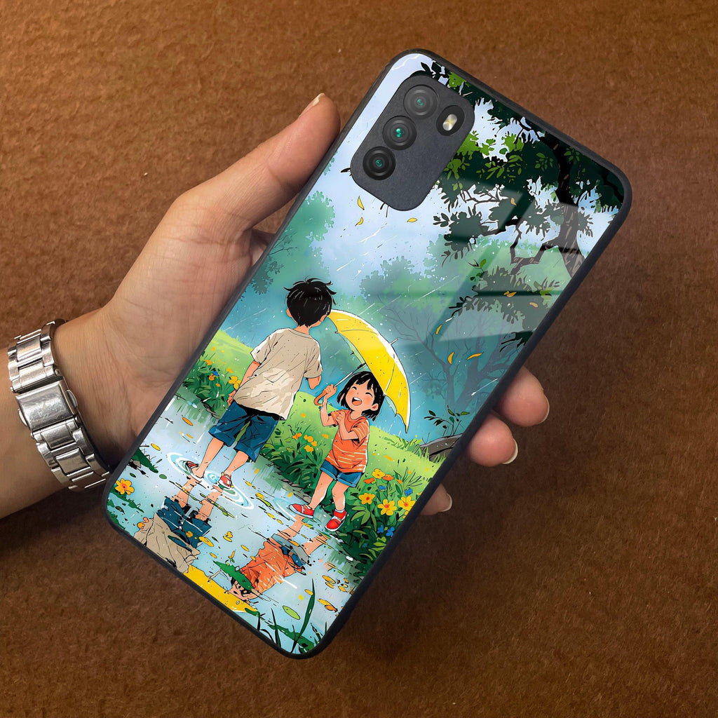 Raindrop Moments Glass Case Cover For Poco - ShopOnCliQ