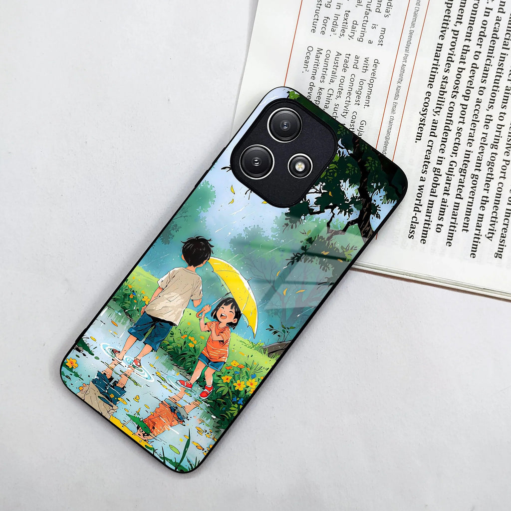 Raindrop Moments Glass Case Cover For Poco - ShopOnCliQ