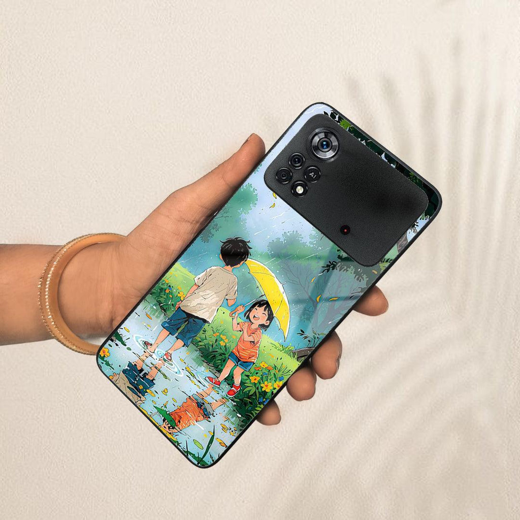 Raindrop Moments Glass Case Cover For Poco - ShopOnCliQ