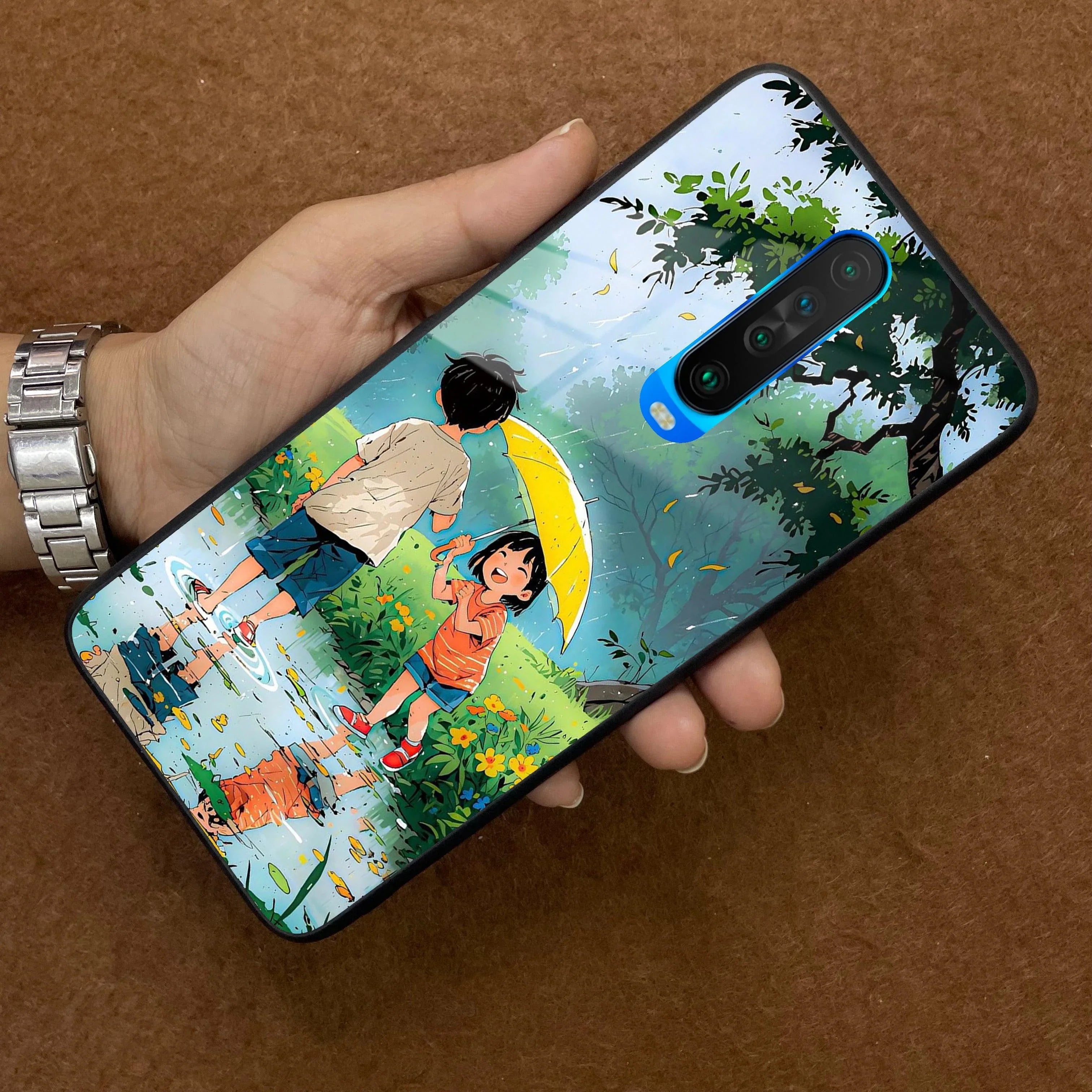 Raindrop Moments Glass Case Cover For Poco - ShopOnCliQ