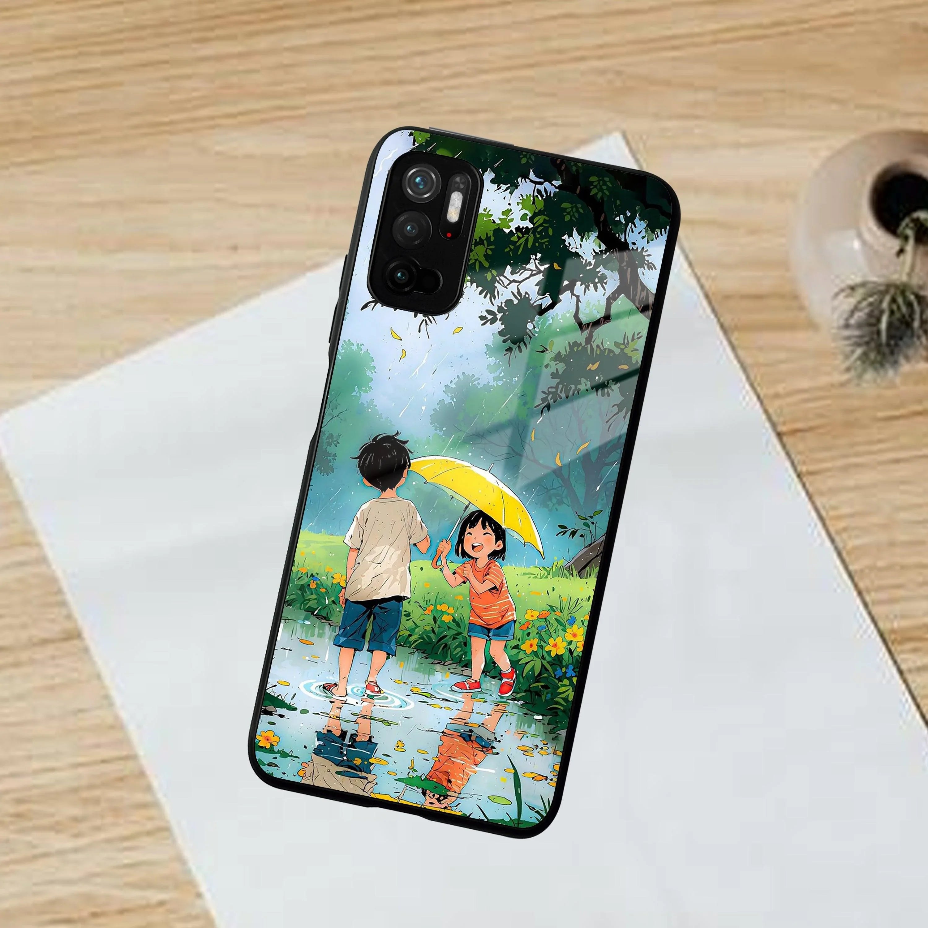 Raindrop Moments Glass Case Cover For Poco - ShopOnCliQ