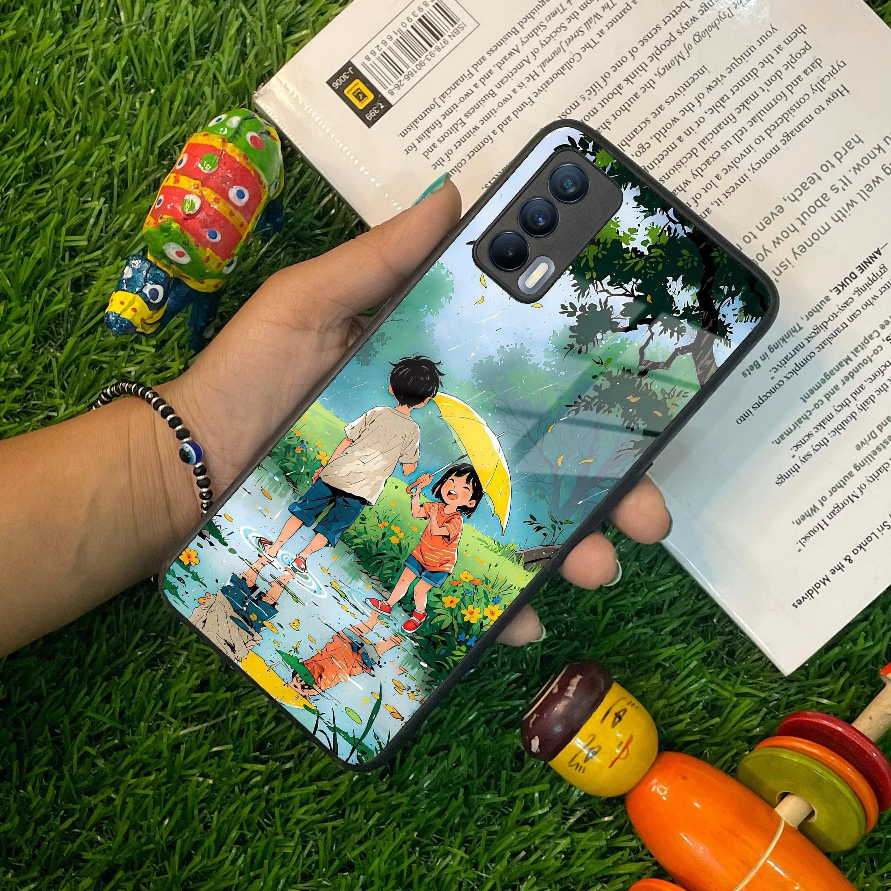 Raindrop Moments Glass Case Cover For Realme/Narzo - ShopOnCliQ