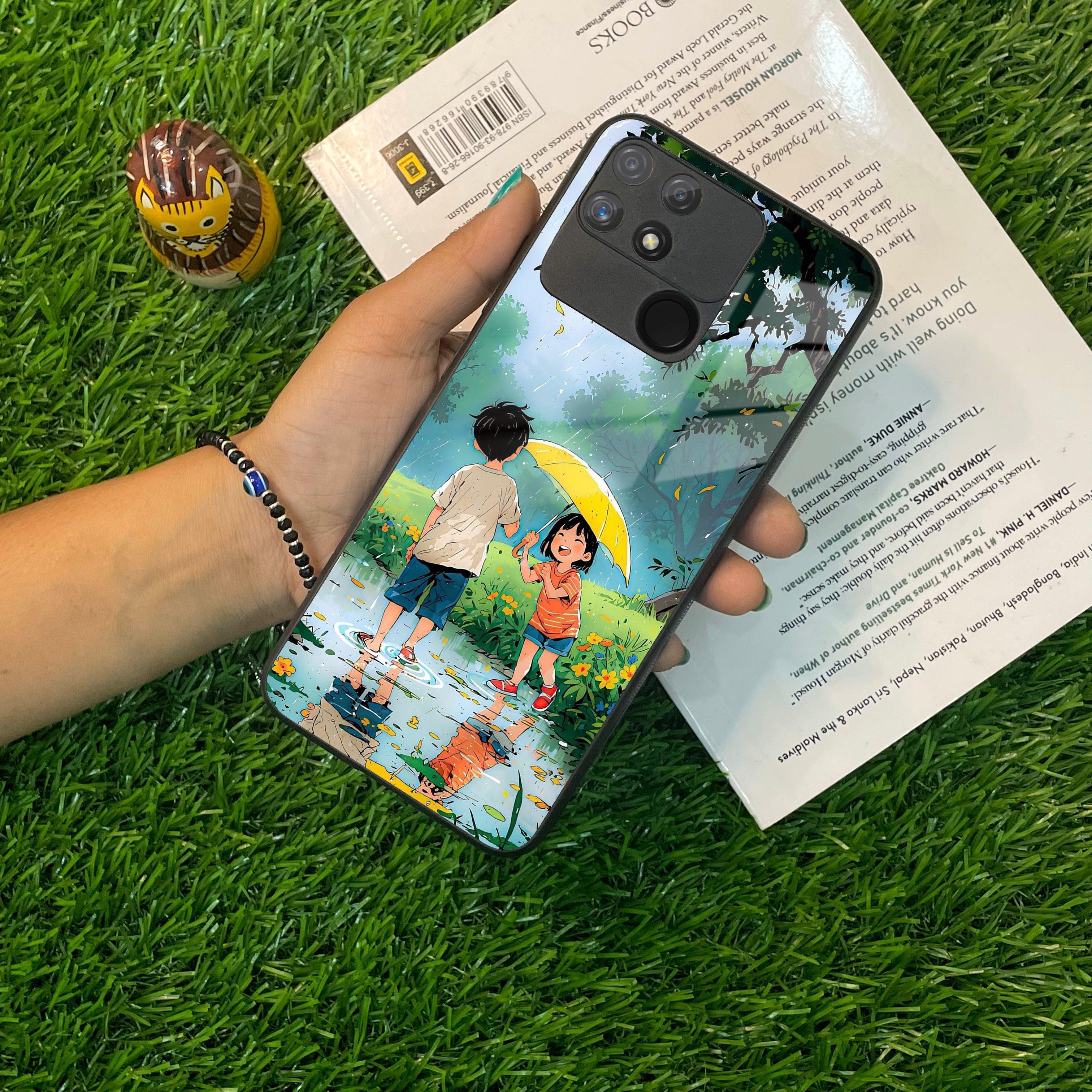 Raindrop Moments Glass Case Cover For Realme/Narzo - ShopOnCliQ