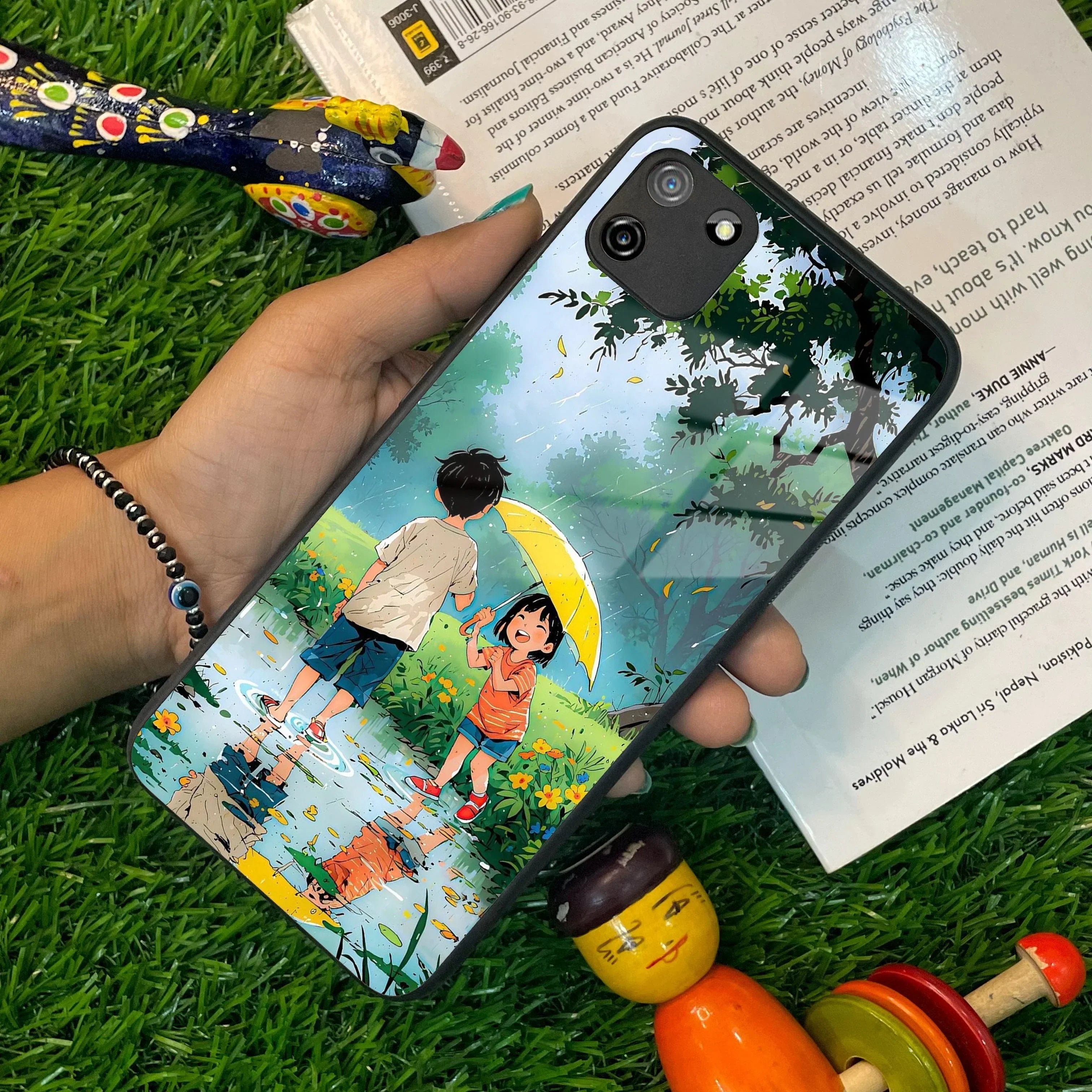 Raindrop Moments Glass Case Cover For Realme/Narzo - ShopOnCliQ