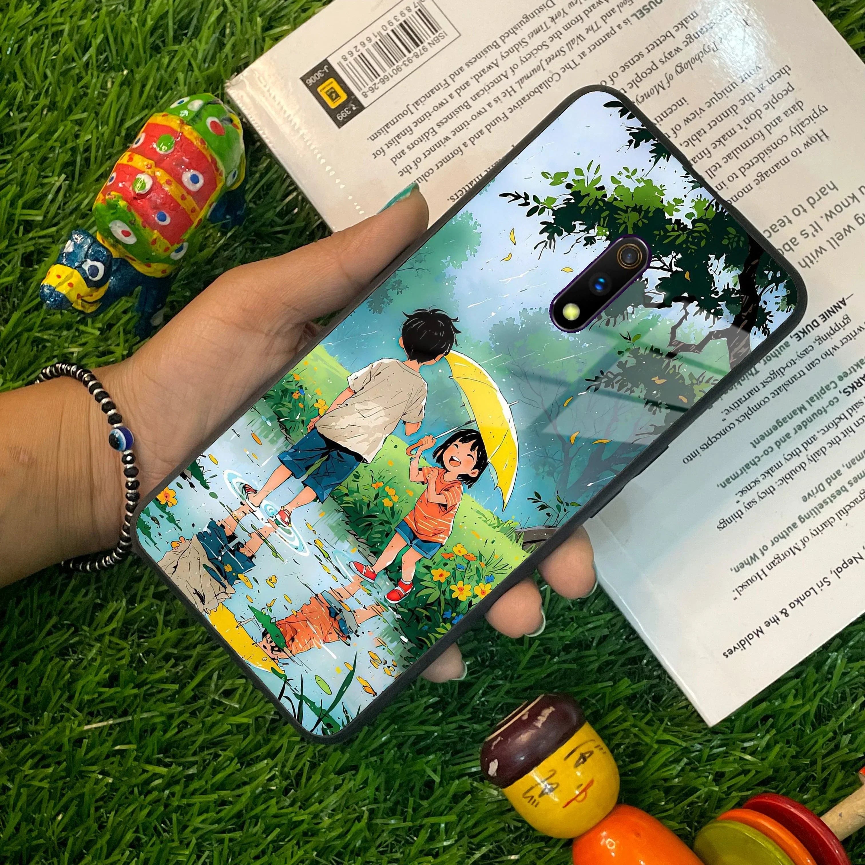 Raindrop Moments Glass Case Cover For Realme/Narzo - ShopOnCliQ