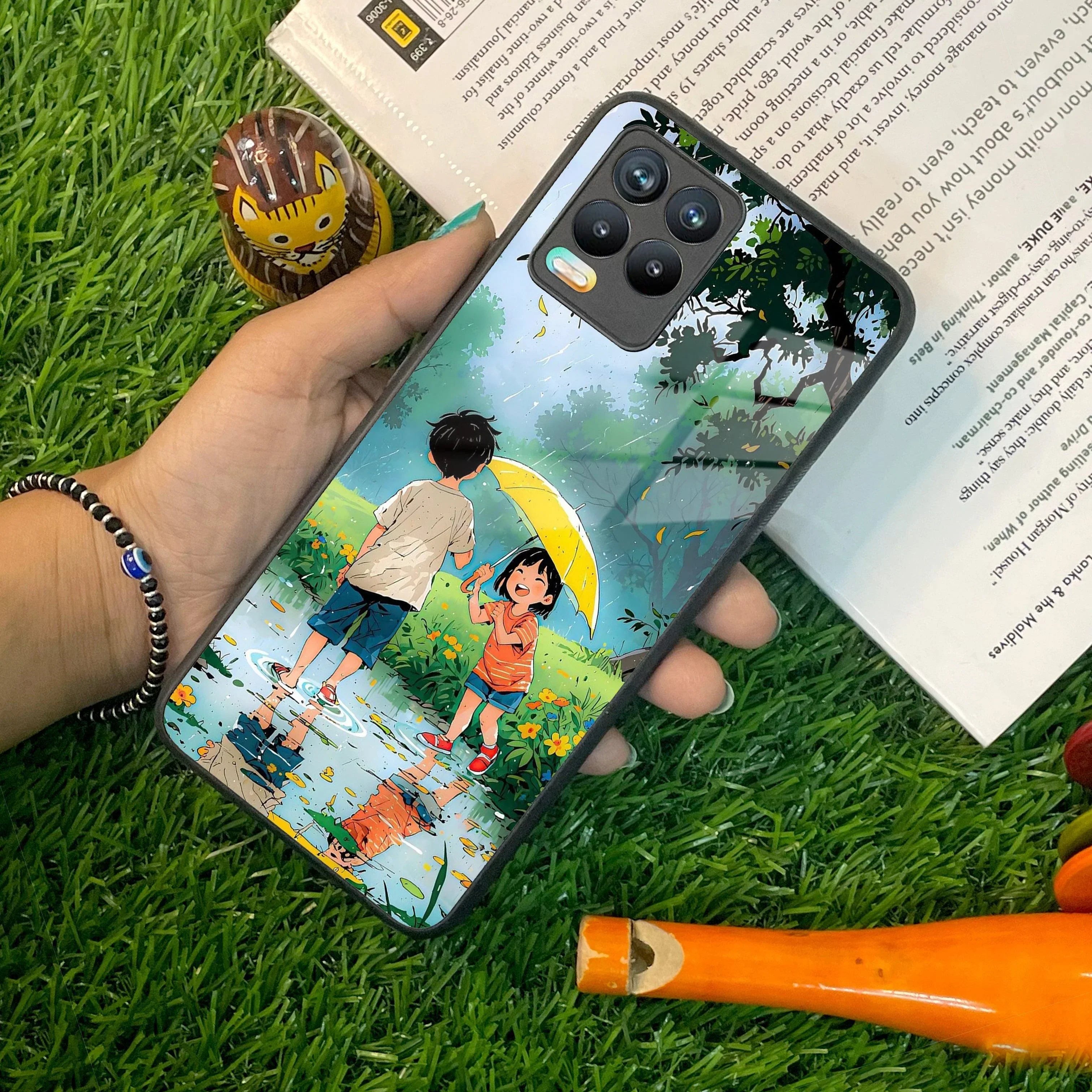 Raindrop Moments Glass Case Cover For Realme/Narzo - ShopOnCliQ