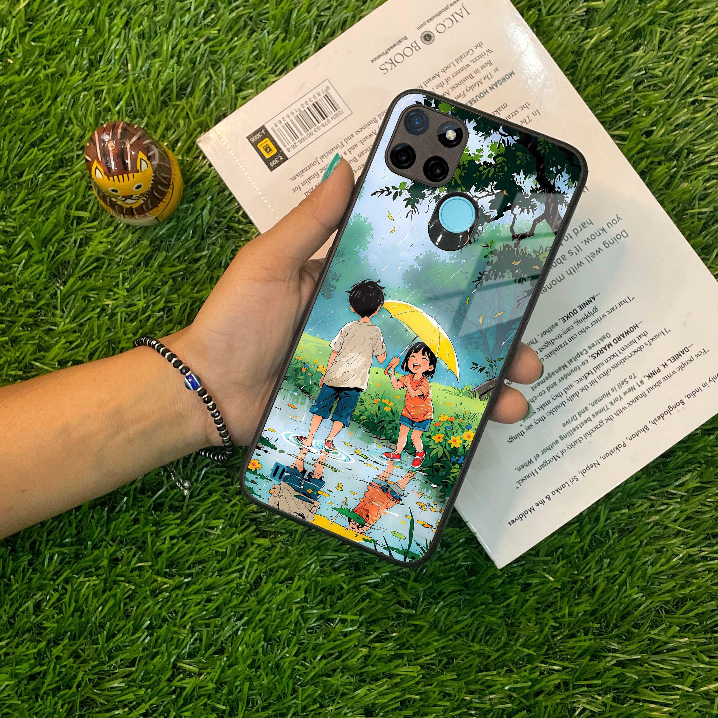Raindrop Moments Glass Case Cover For Realme/Narzo - ShopOnCliQ