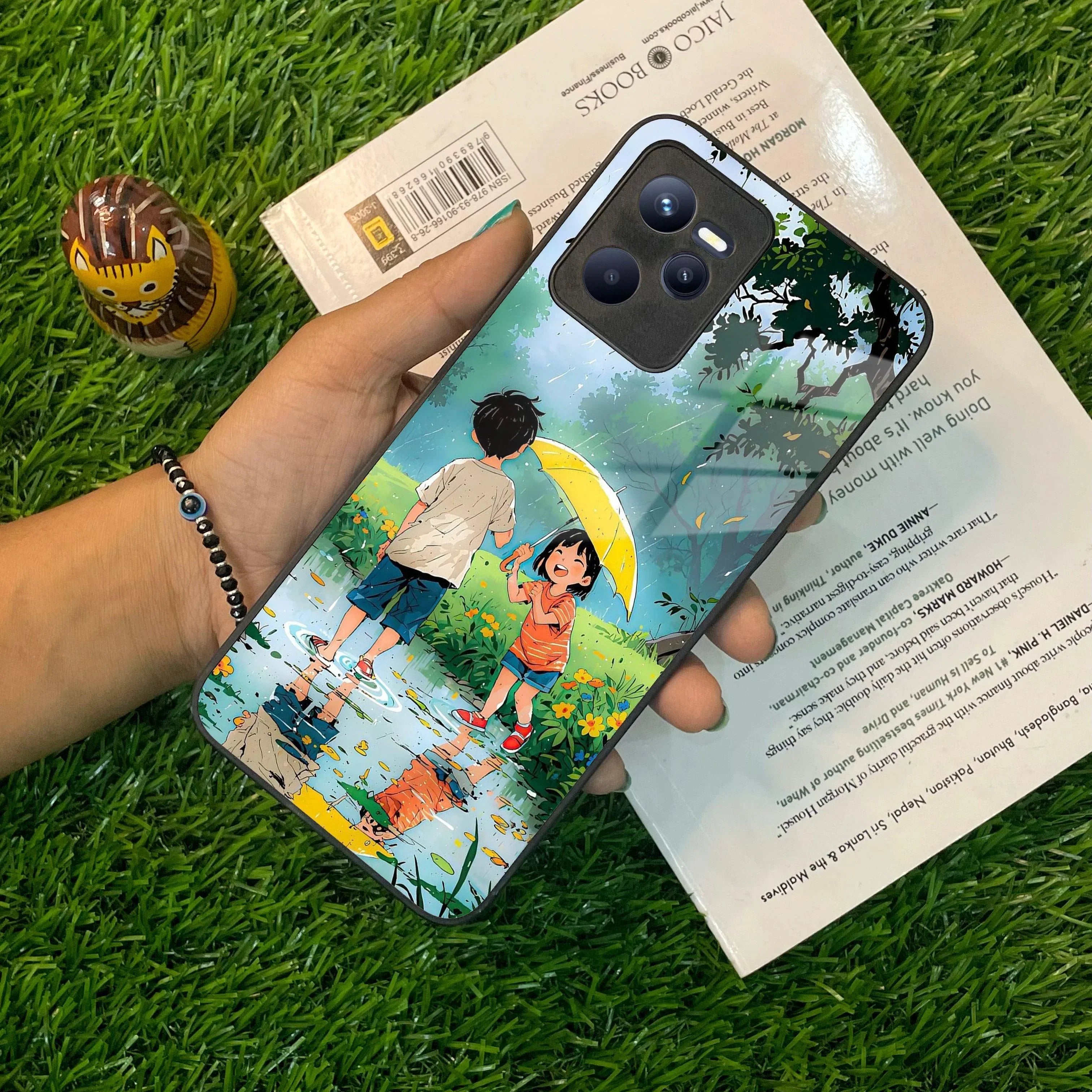 Raindrop Moments Glass Case Cover For Realme/Narzo - ShopOnCliQ