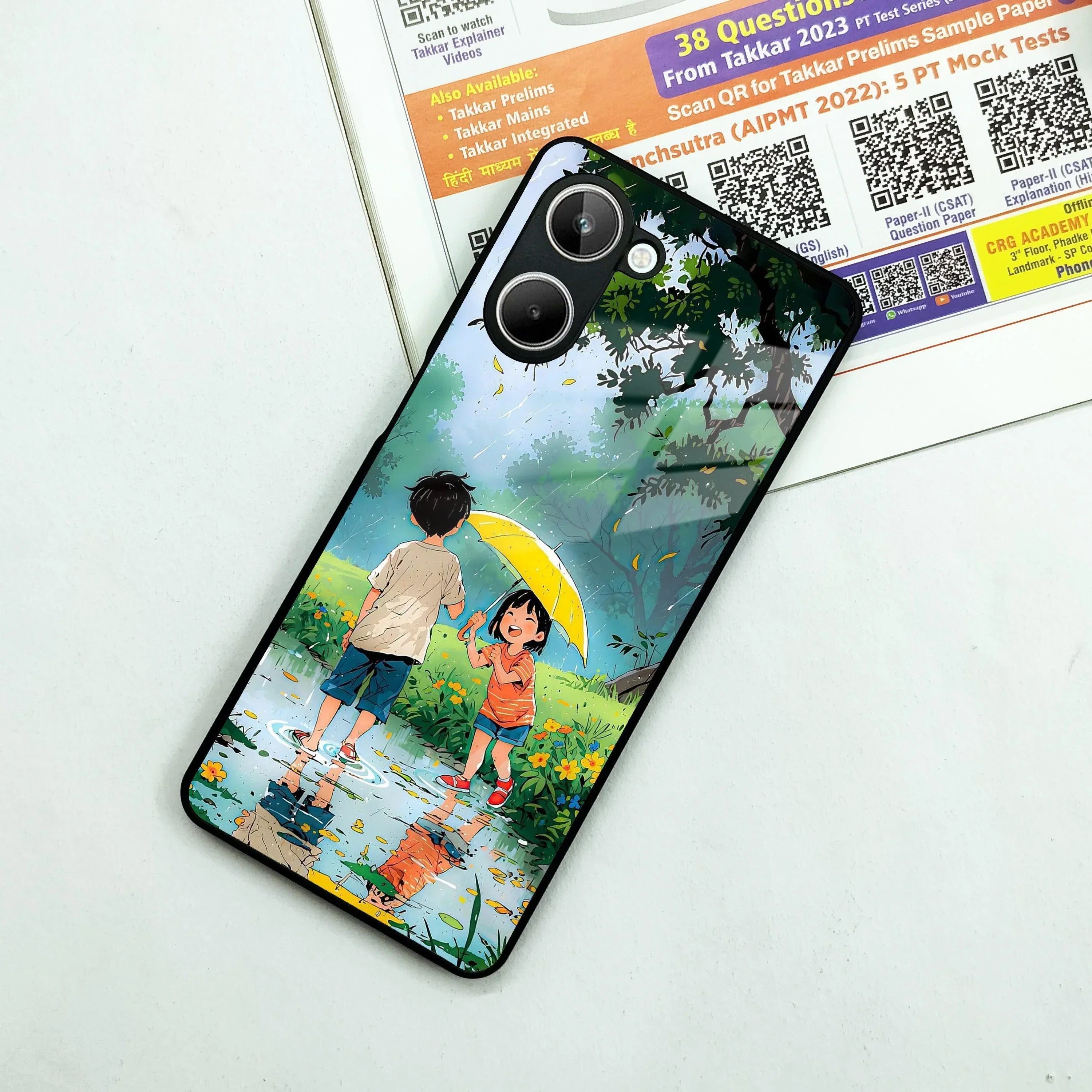 Raindrop Moments Glass Case Cover For Realme/Narzo - ShopOnCliQ