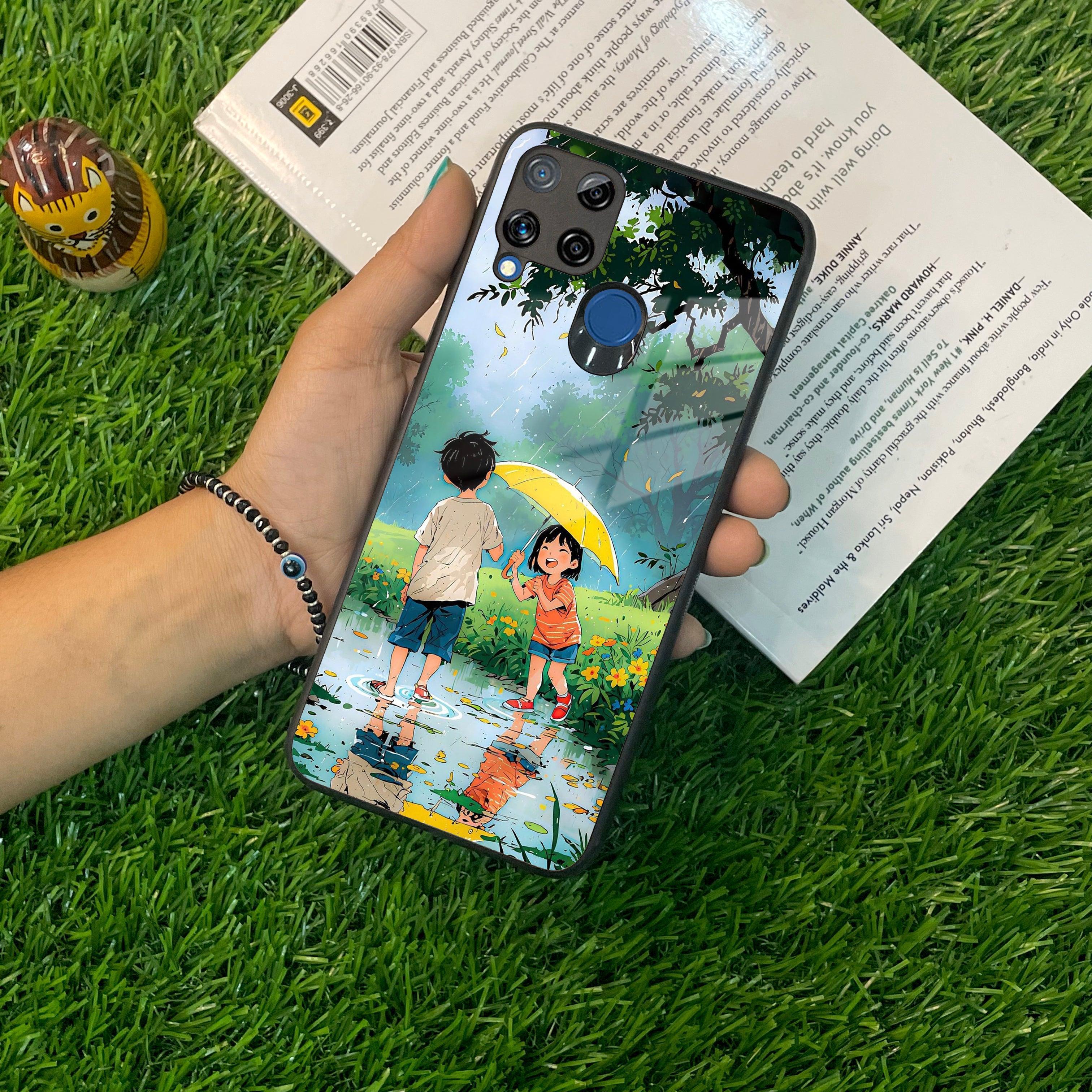 Raindrop Moments Glass Case Cover For Realme/Narzo - ShopOnCliQ