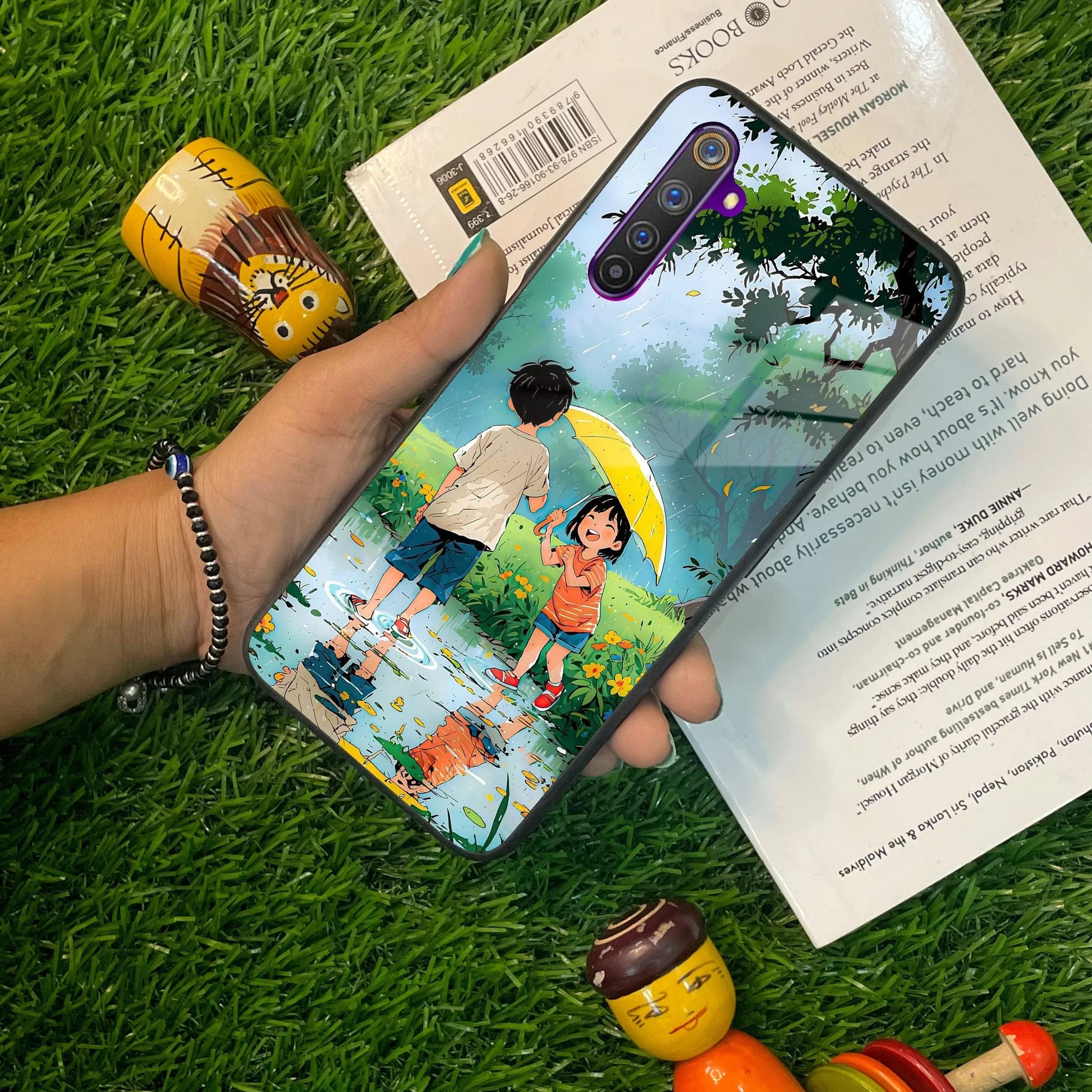 Raindrop Moments Glass Case Cover For Realme/Narzo - ShopOnCliQ