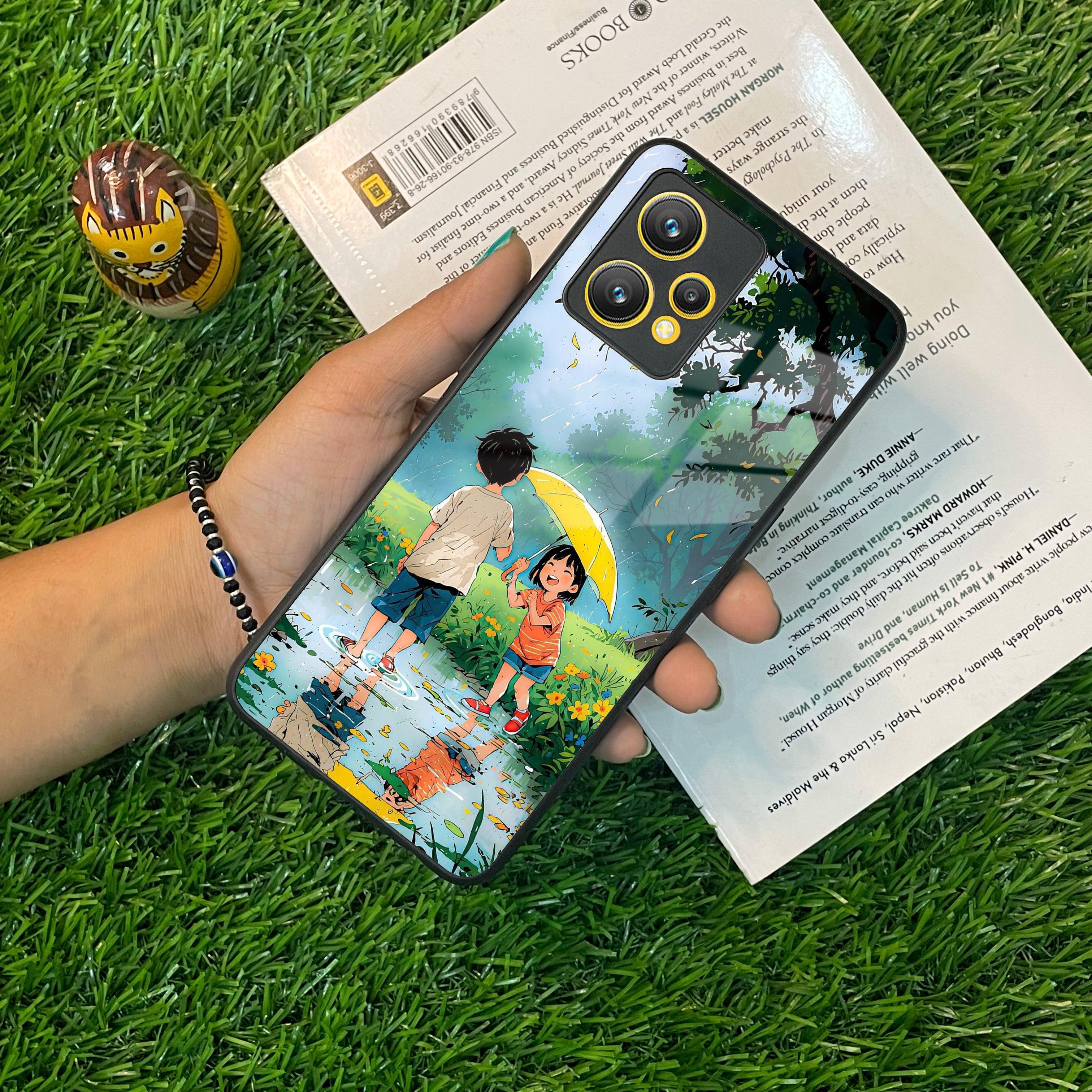 Raindrop Moments Glass Case Cover For Realme/Narzo - ShopOnCliQ