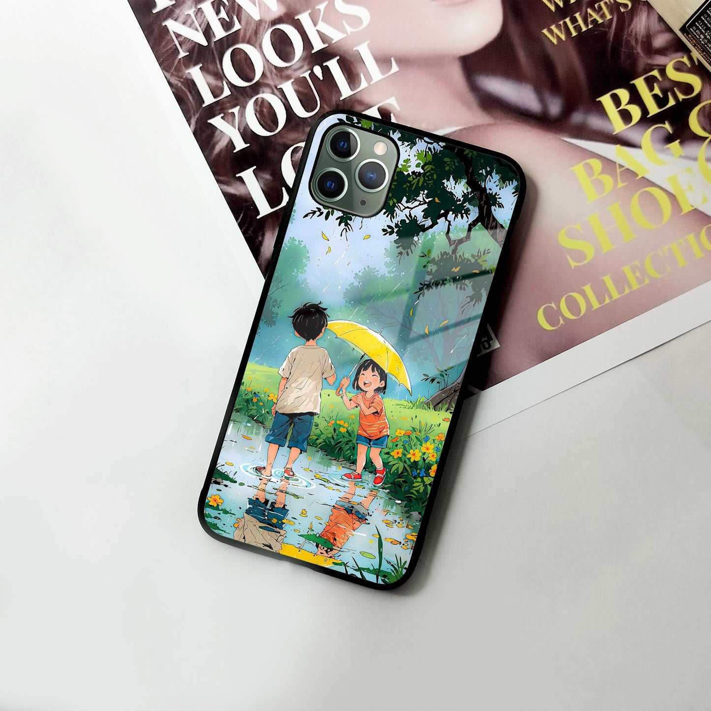 Raindrop Moments Glass Case Cover For iPhone - ShopOnCliQ