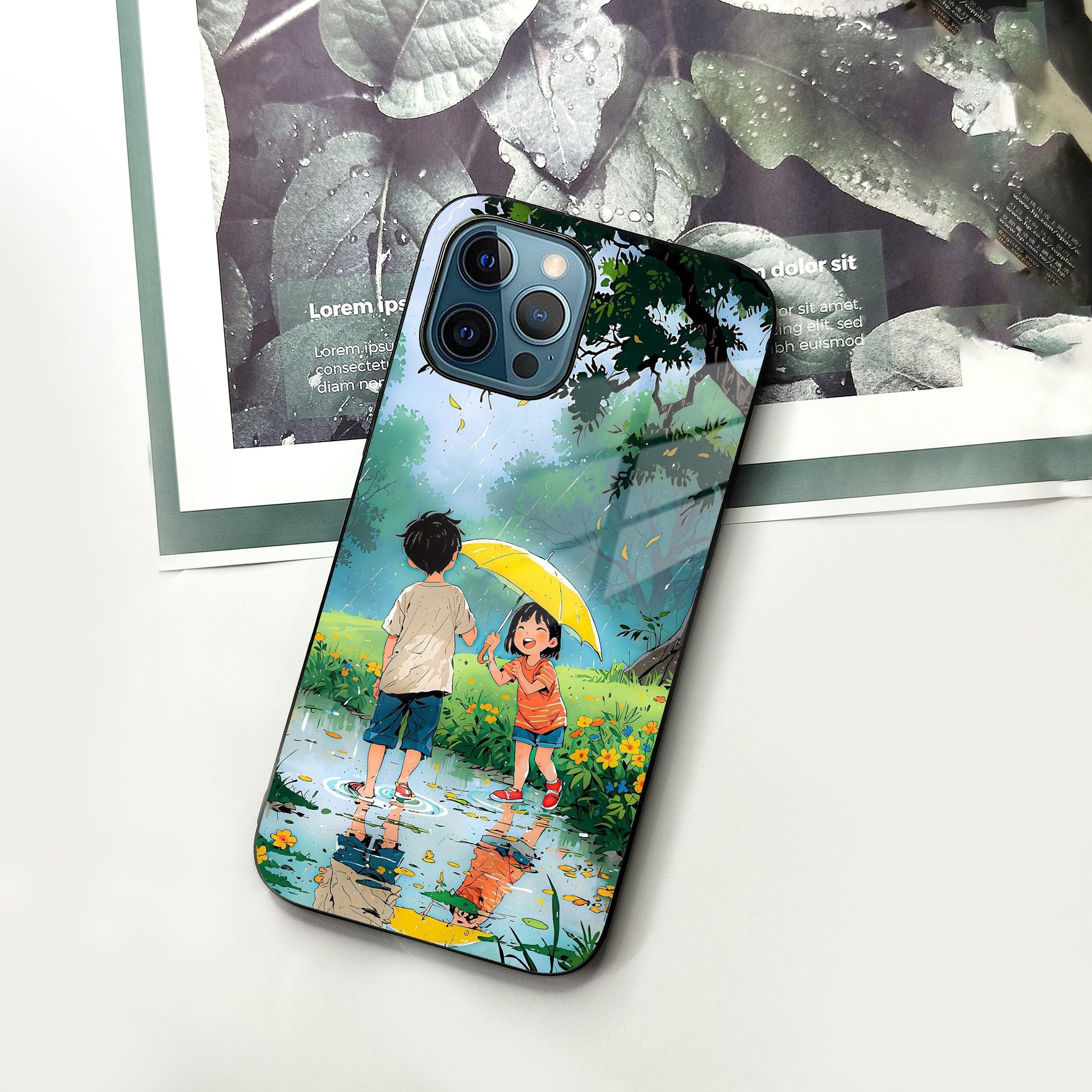 Raindrop Moments Glass Case Cover For iPhone - ShopOnCliQ