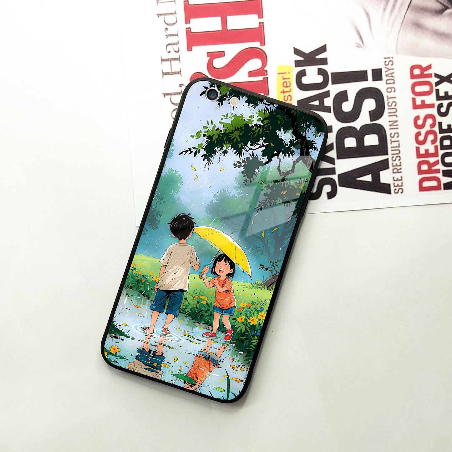 Raindrop Moments Glass Case Cover For iPhone - ShopOnCliQ