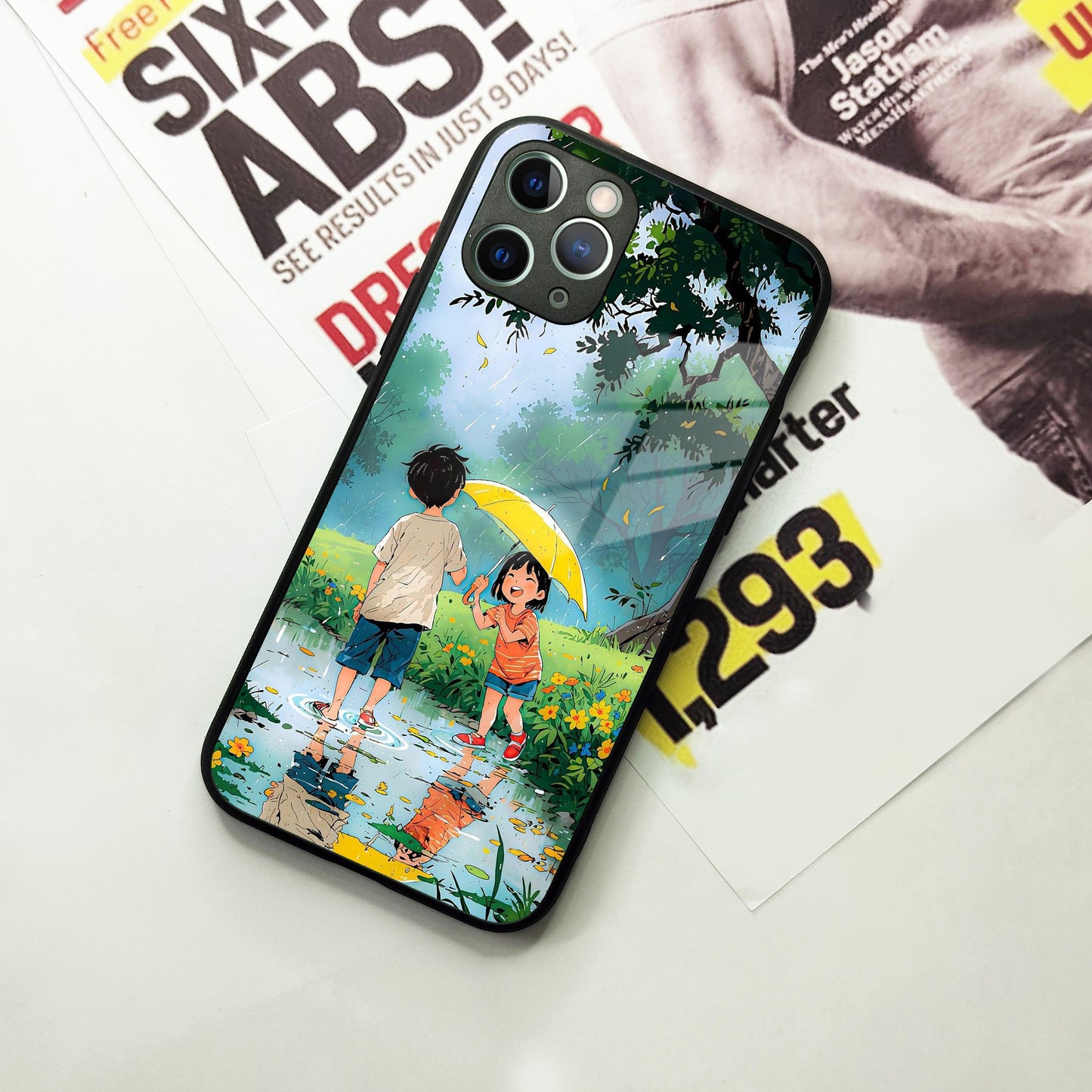 Raindrop Moments Glass Case Cover For iPhone