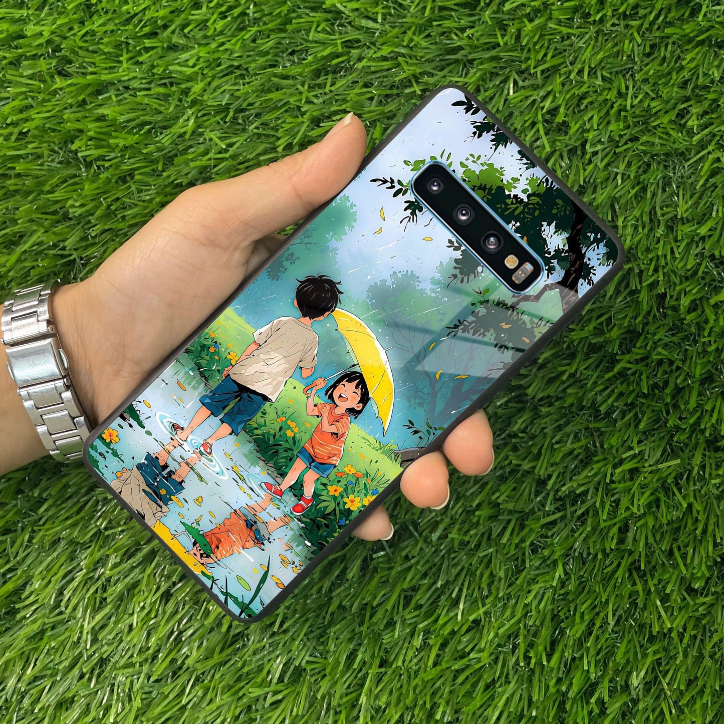 Raindrop Moments Glass Case Cover for Samsung