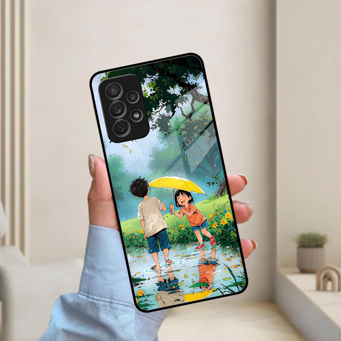 Raindrop Moments Glass Case Cover for Samsung