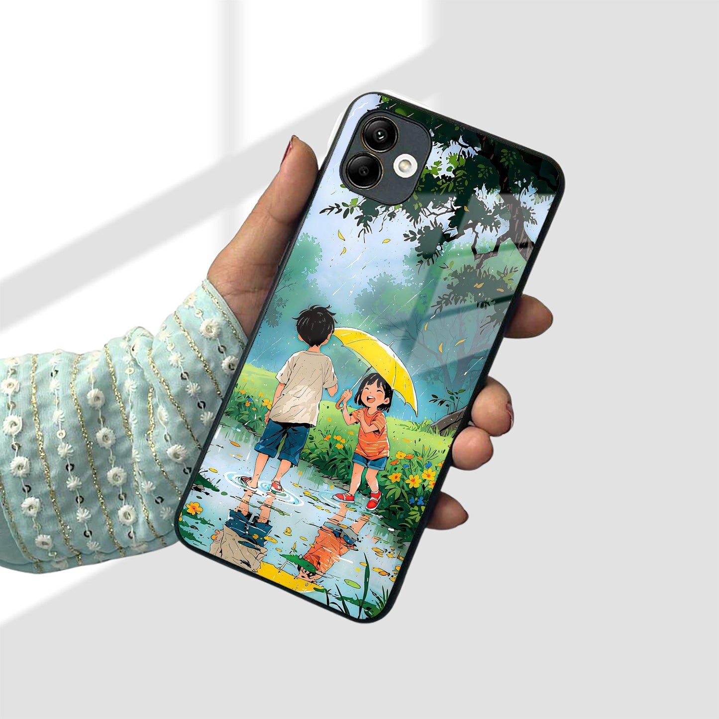 Raindrop Moments Glass Case Cover for Samsung