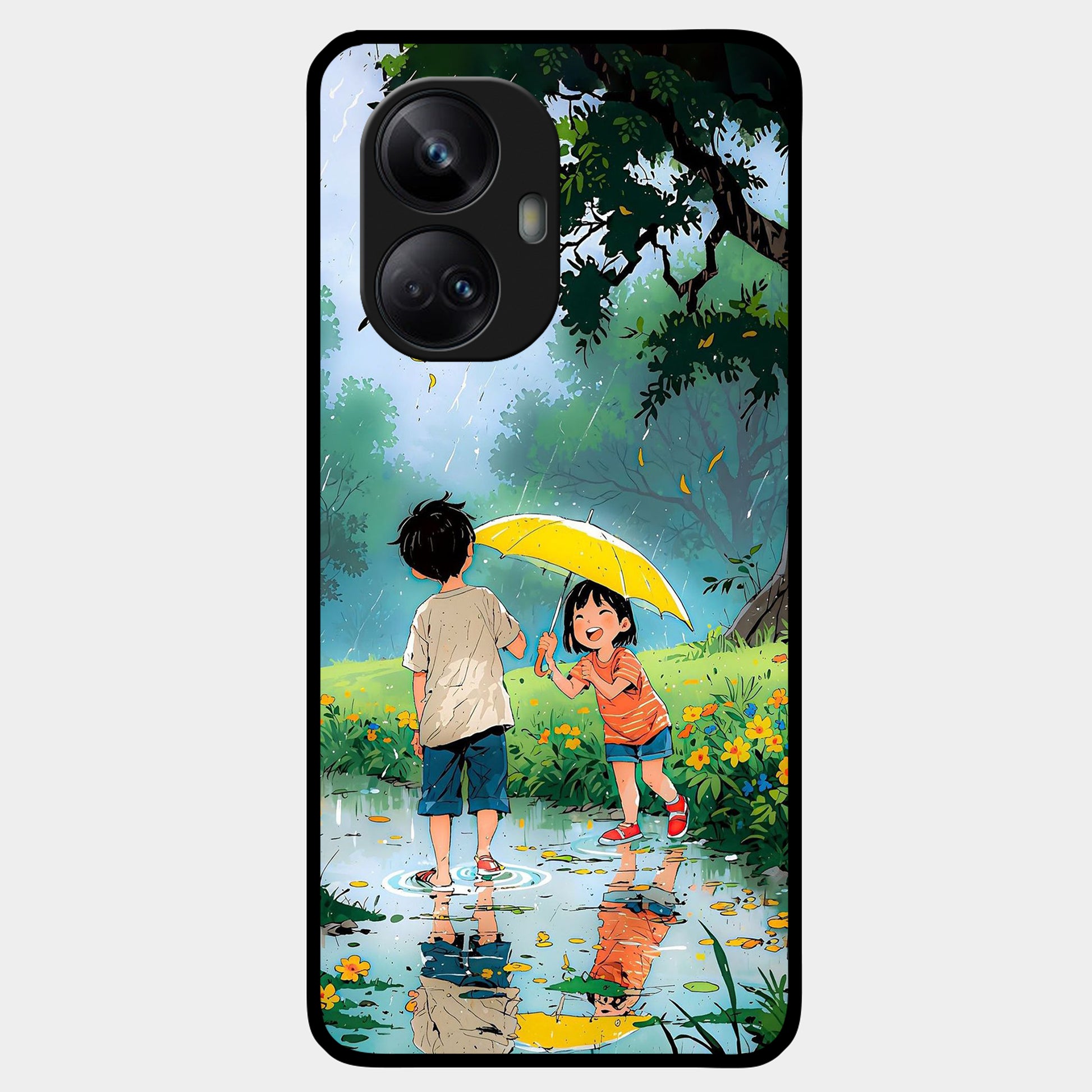 Raindrop Moments Glossy Metal Case Cover For Realme ShopOnCliQ