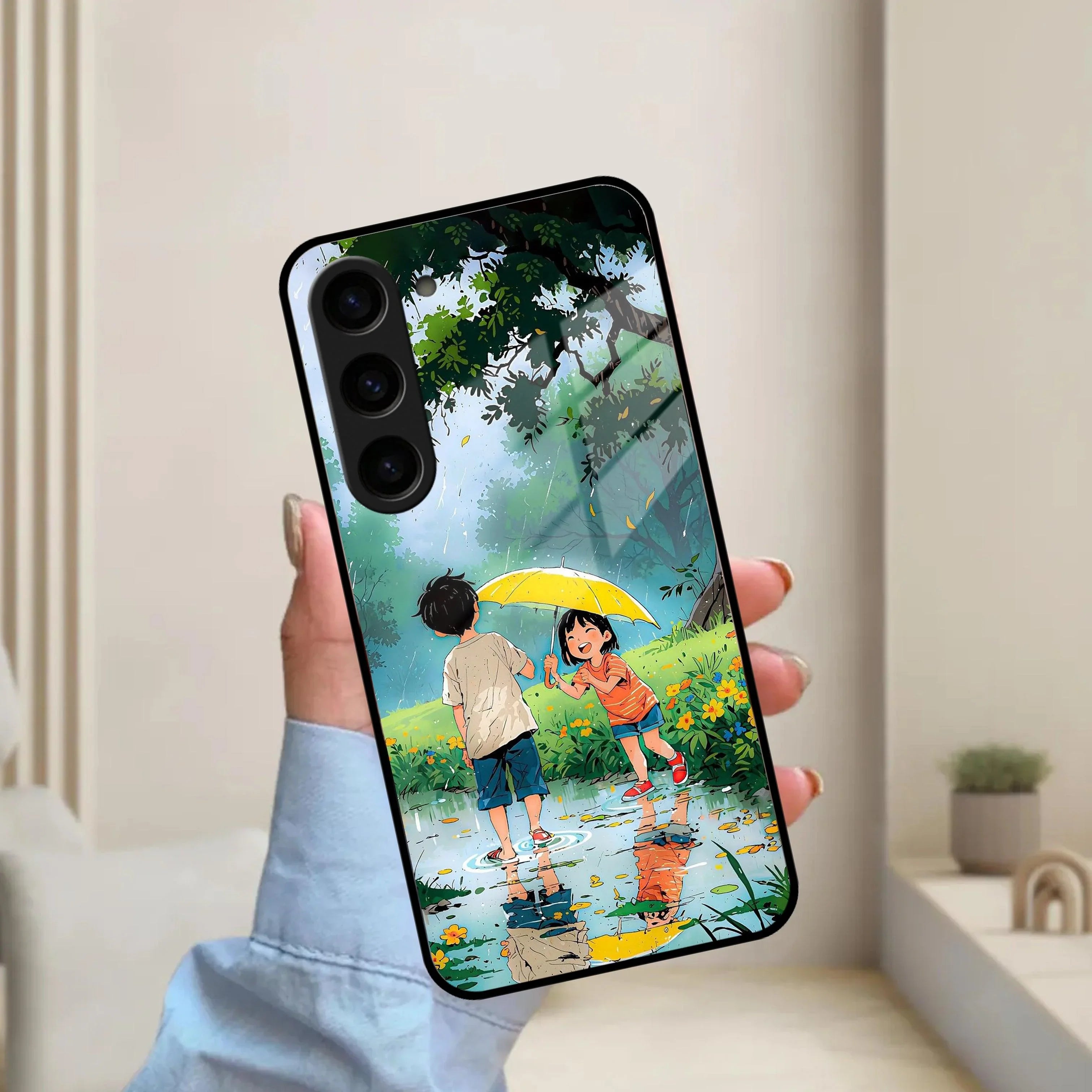 Raindrop Moments Glossy Metal Case Cover For Samsung - ShopOnCliQ