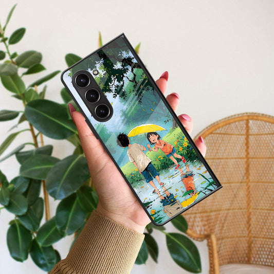 Raindrop Moments Glossy Metal Case Cover For Samsung