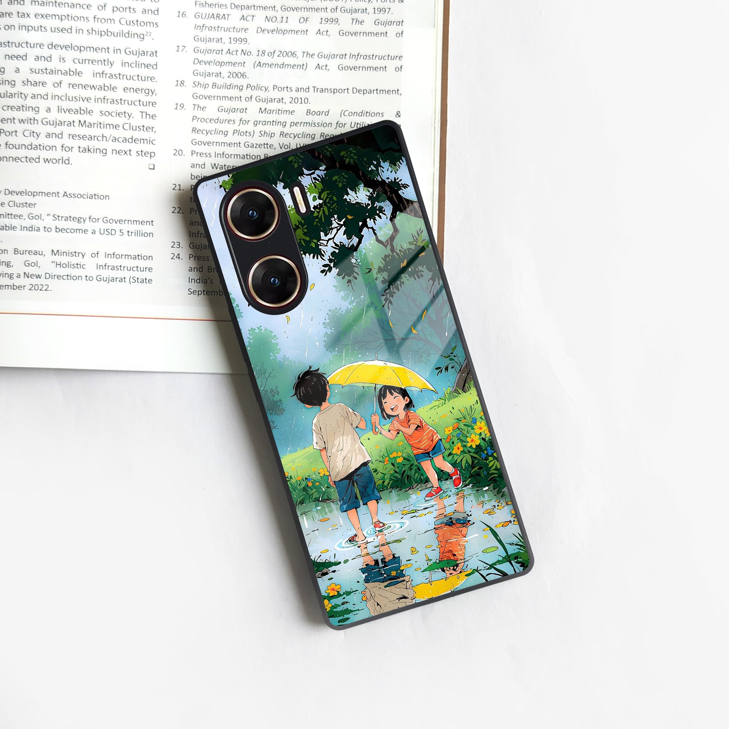 Raindrop Moments Glossy Metal Case Cover For Vivo - ShopOnCliQ