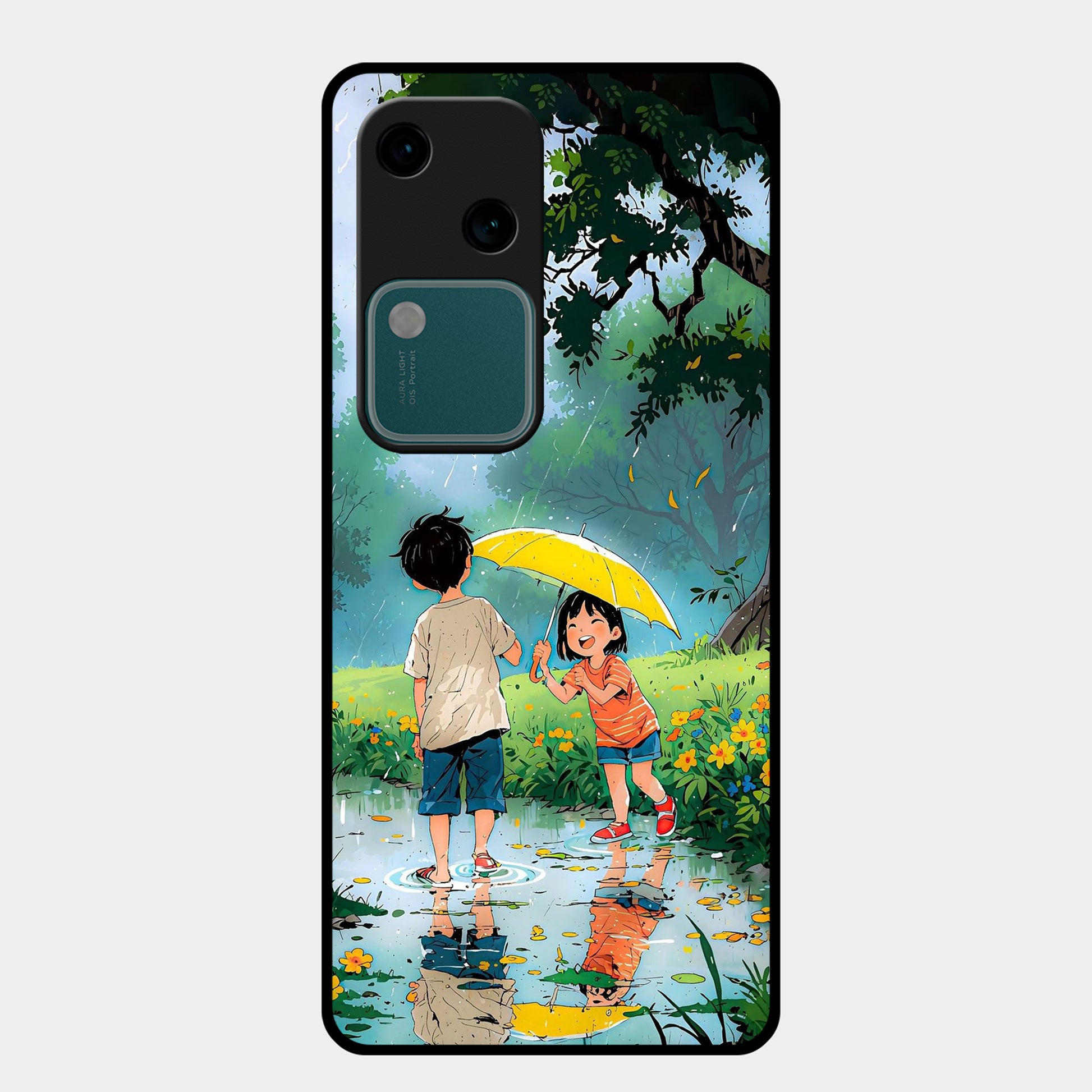 Raindrop Moments Glossy Metal Case Cover For Vivo - ShopOnCliQ