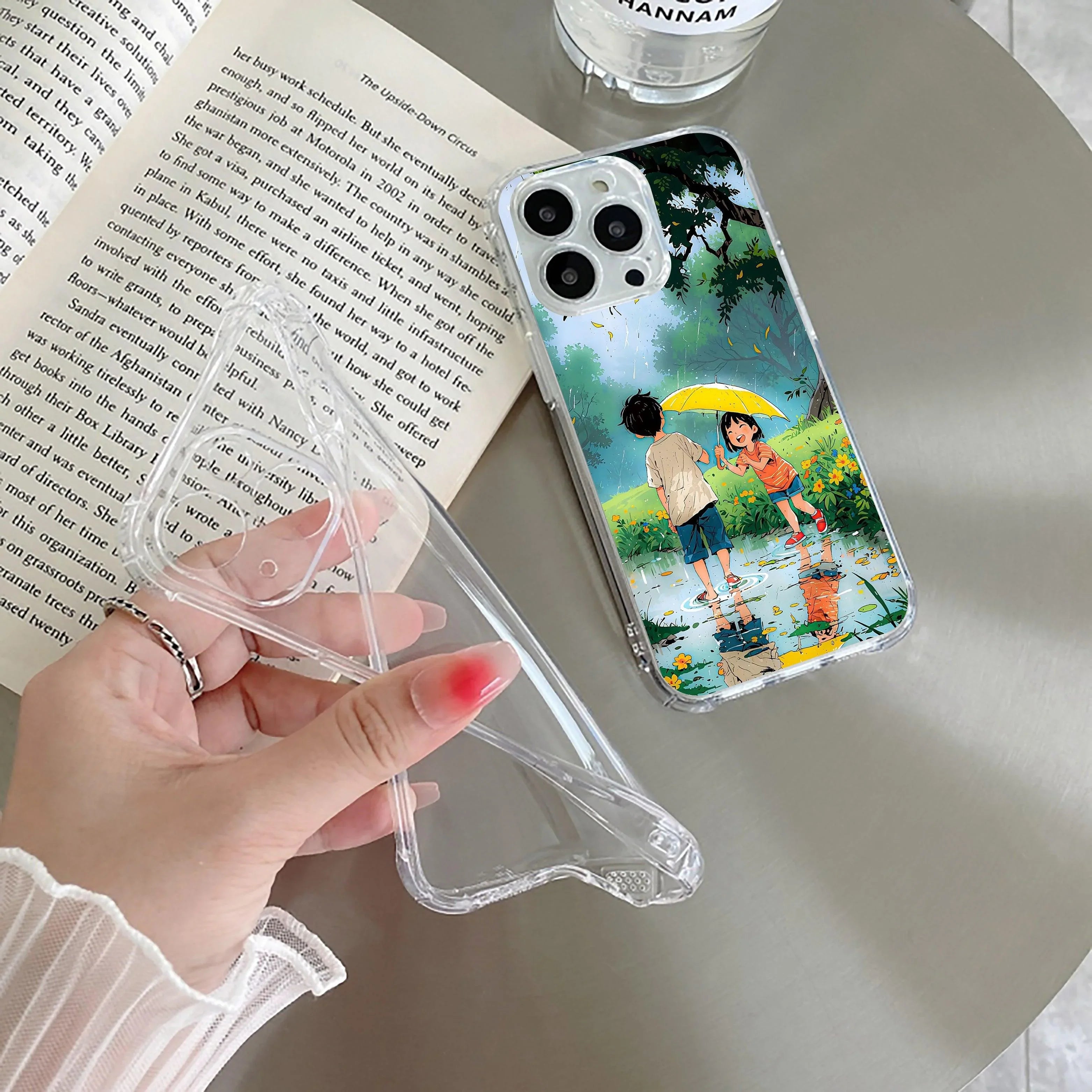 Raindrop Moments Transparent Silicon Case For Motorola Edge 40 Neo