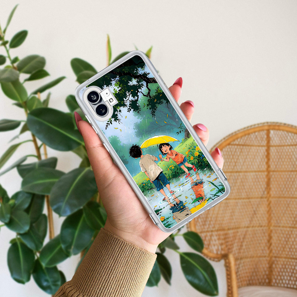 Raindrop Moments Transparent Silicon Case For Nothing - ShopOnCliQ