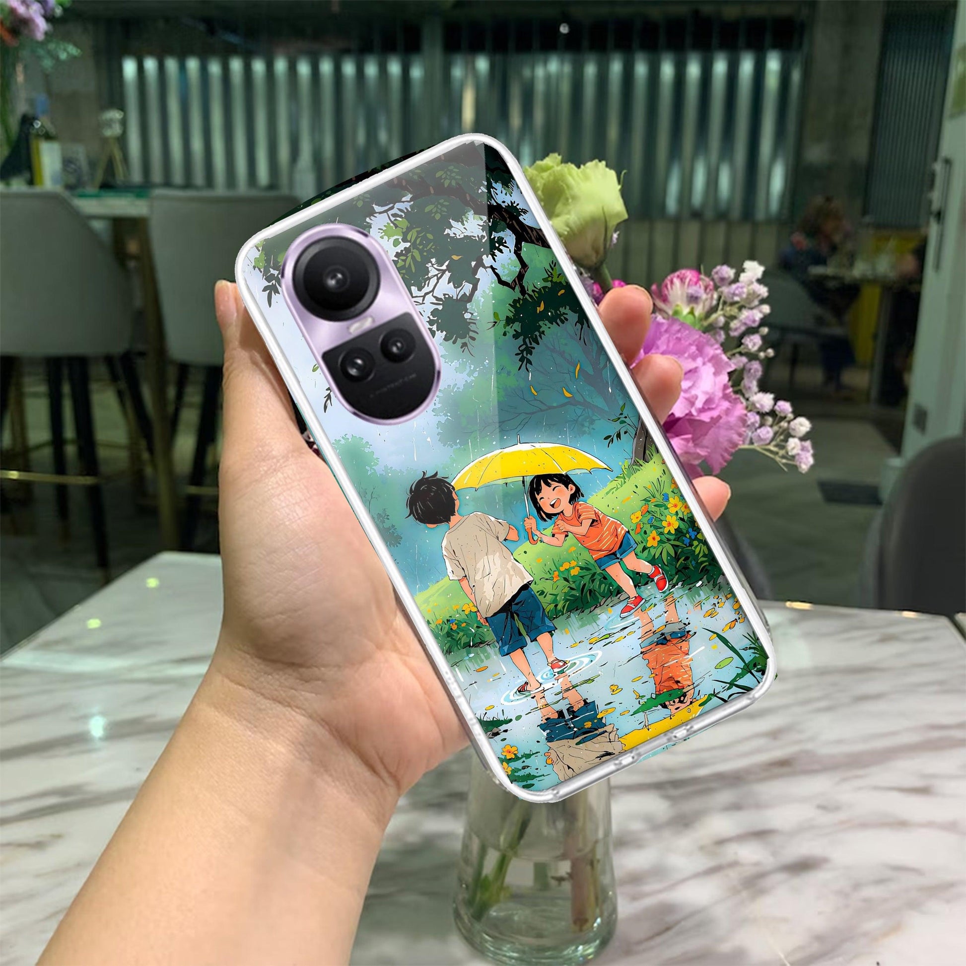 Raindrop Moments Transparent Silicon Case For Oppo - ShopOnCliQ